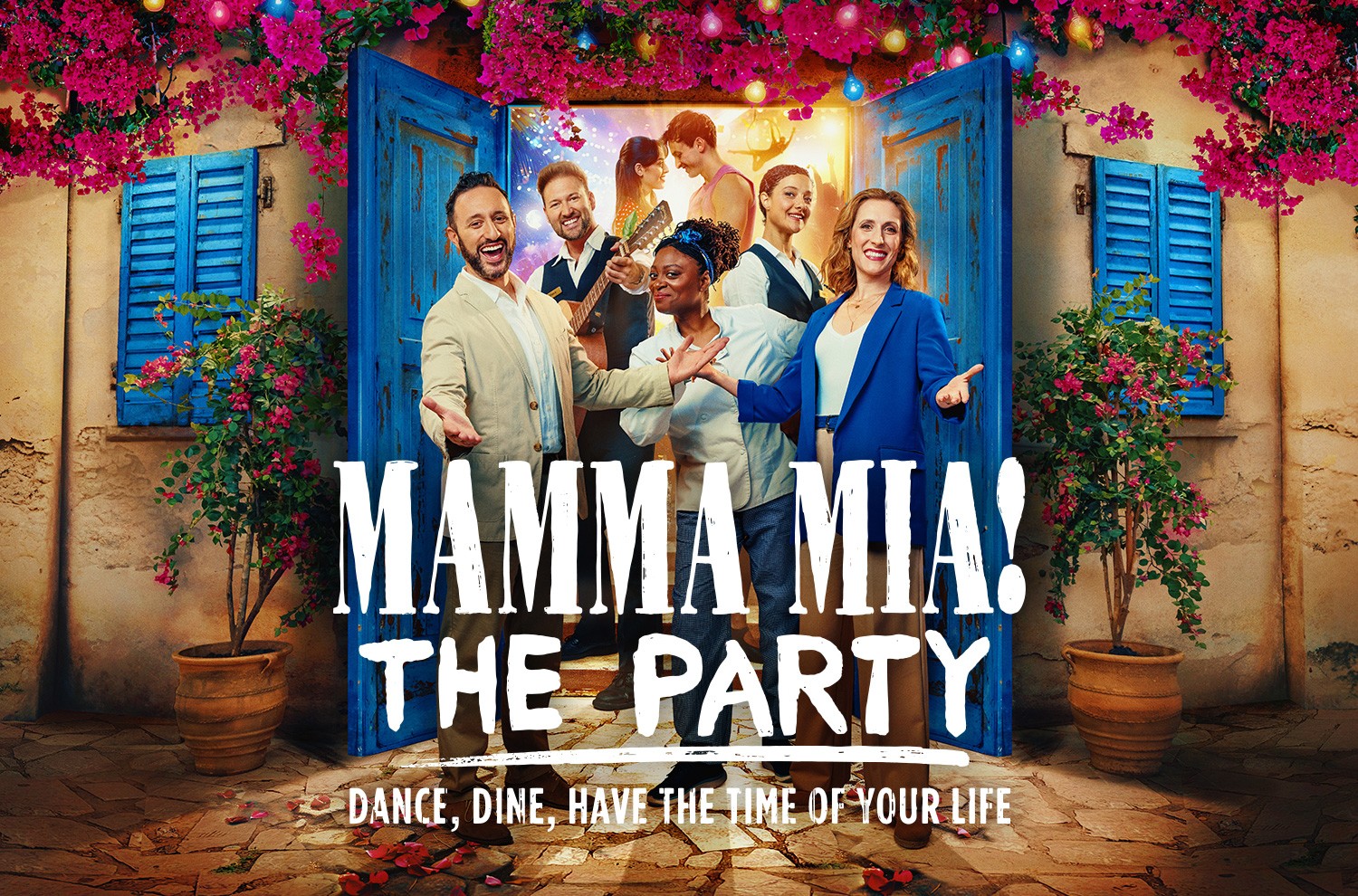 Mamma Mia! партито в Лондон. Резервирайте сега за едно невероятно преживяване със пеене, танци и вечеря.