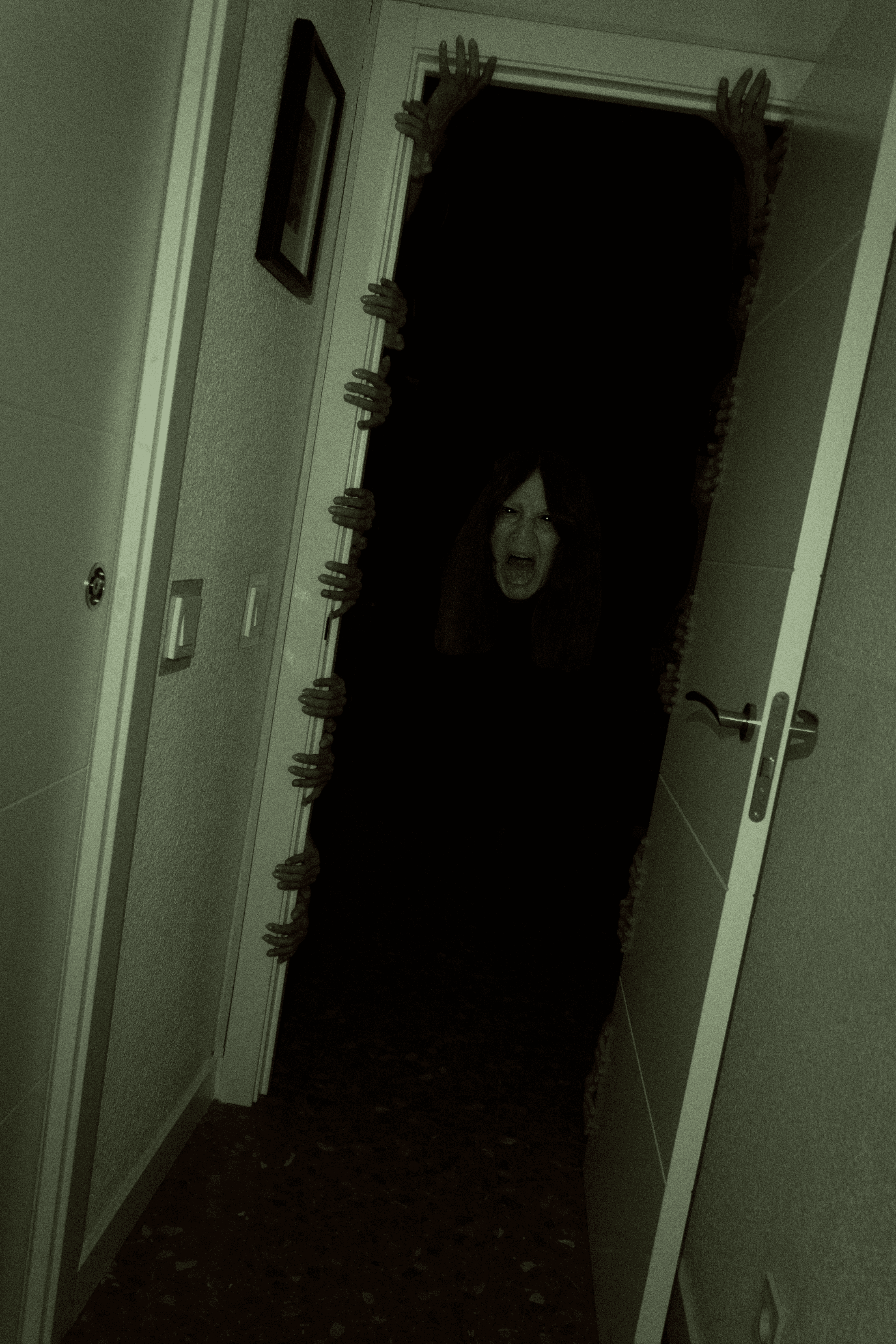 A monster in the hallway