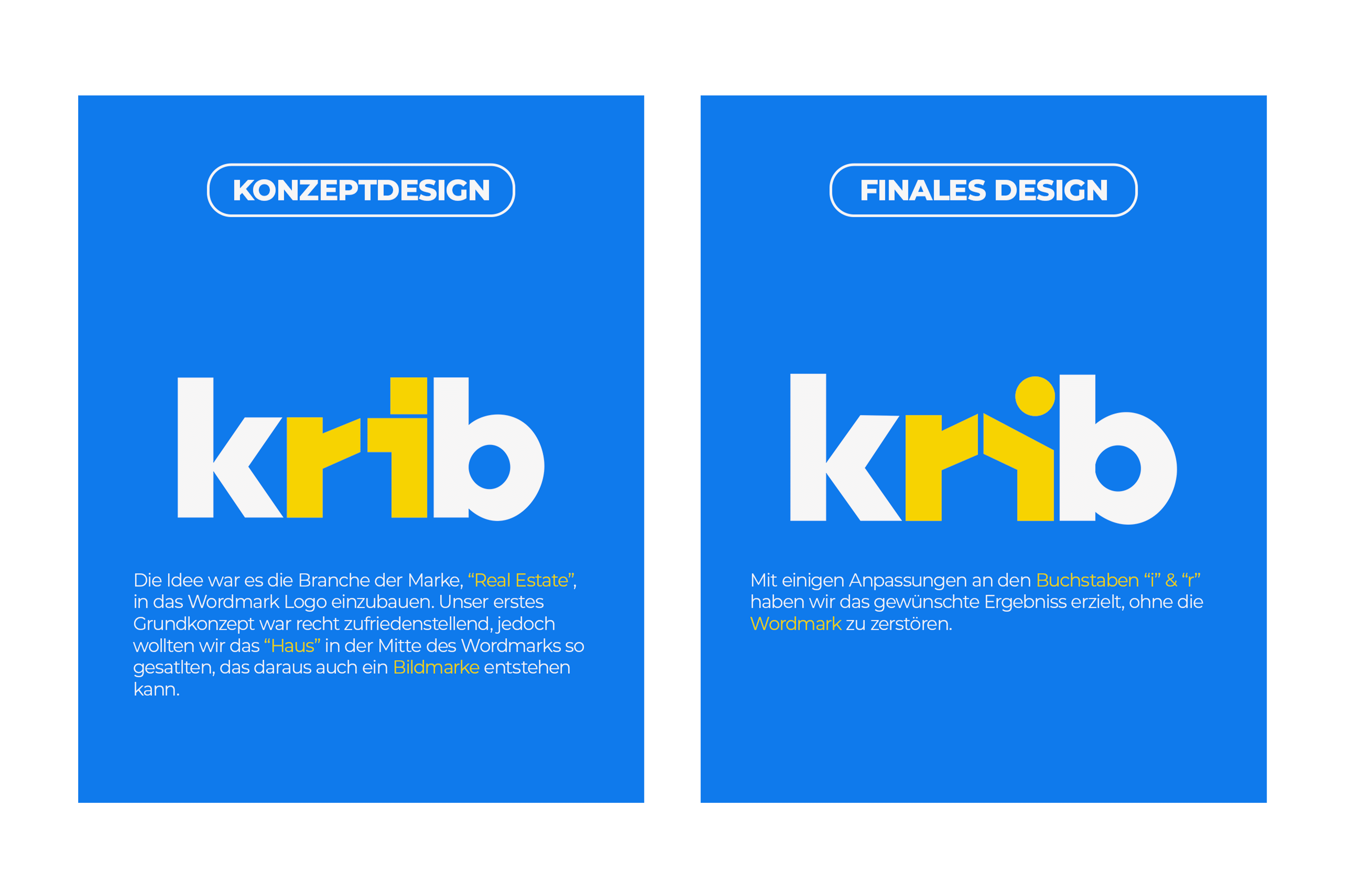 krib Logo Konzept und Finales Design