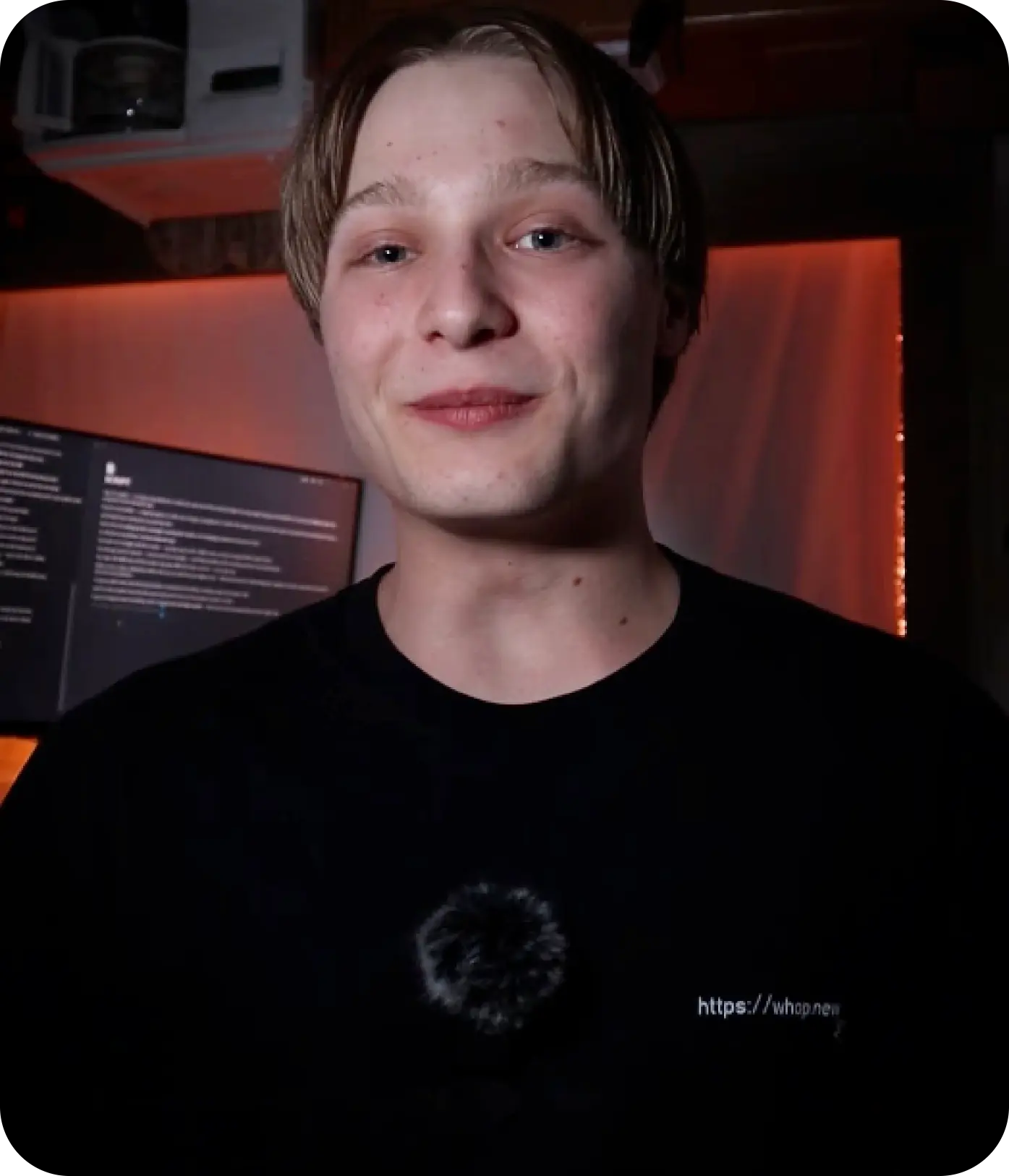 man standing beside wall