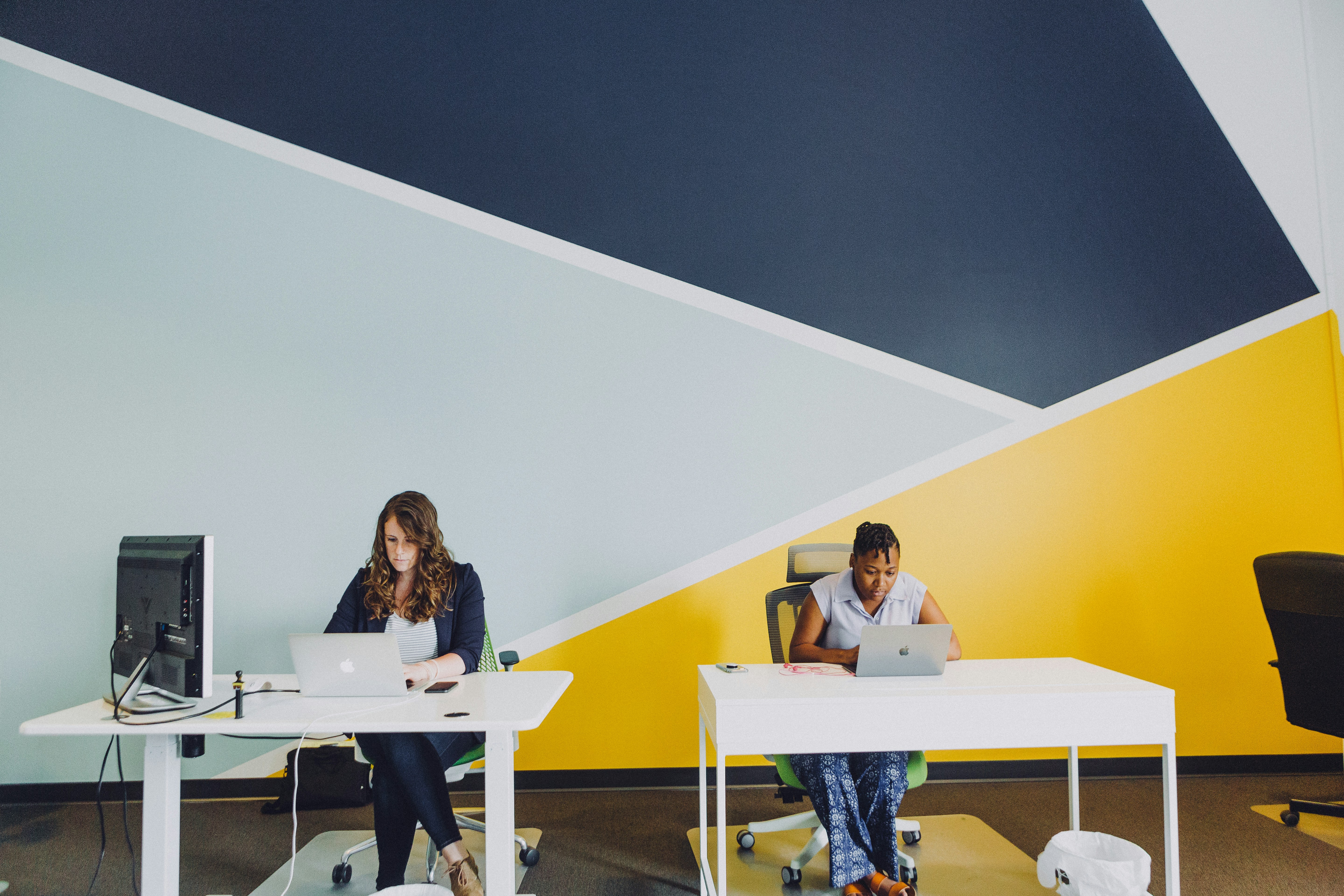 people in office workspace