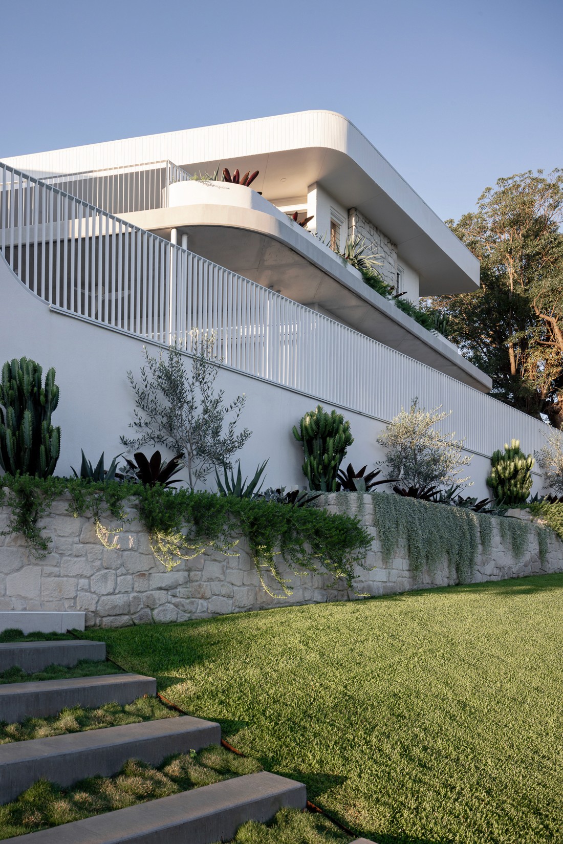 Front facade of Jacaranda House in. Brisbane
