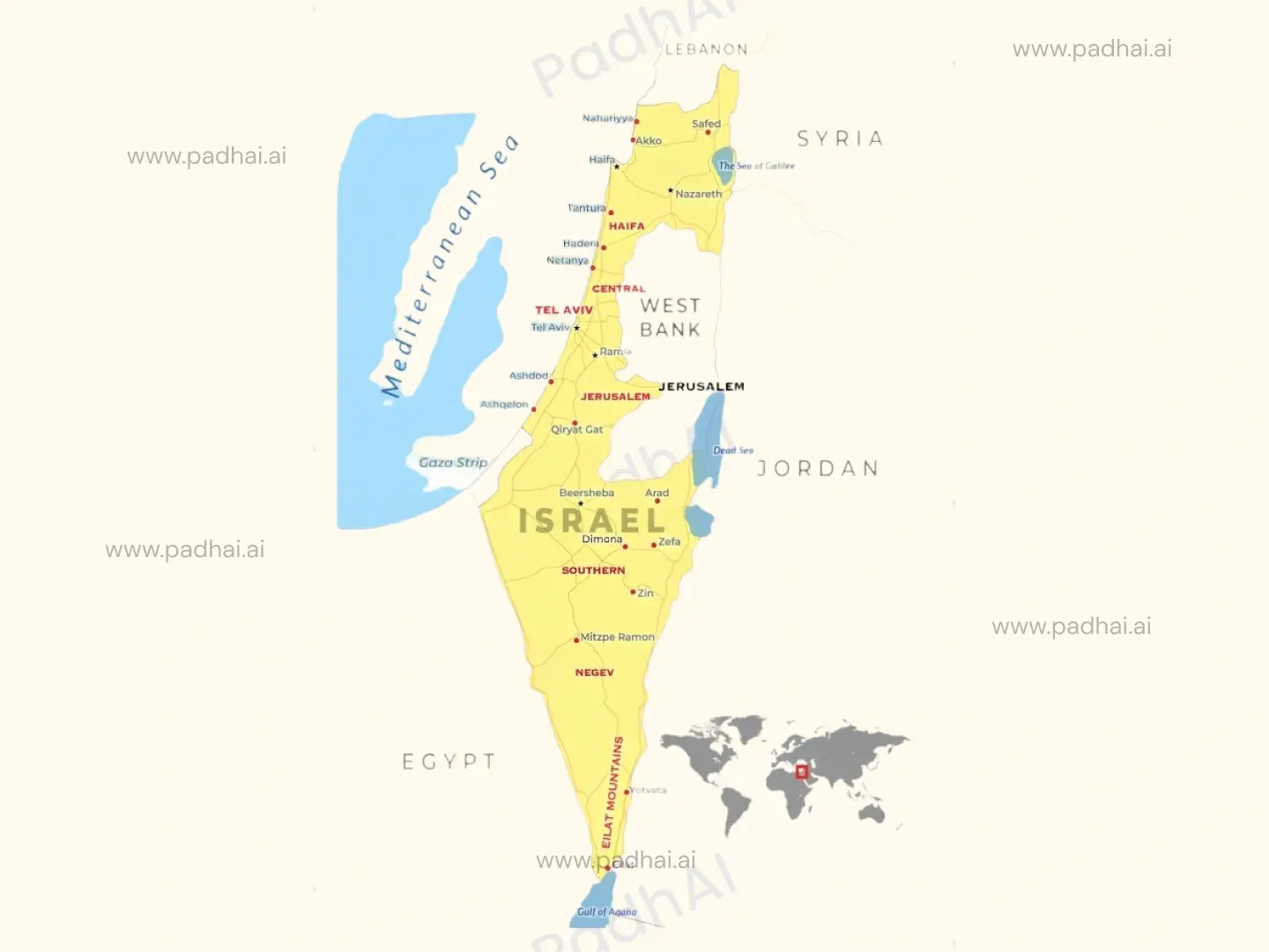 Map of Israel