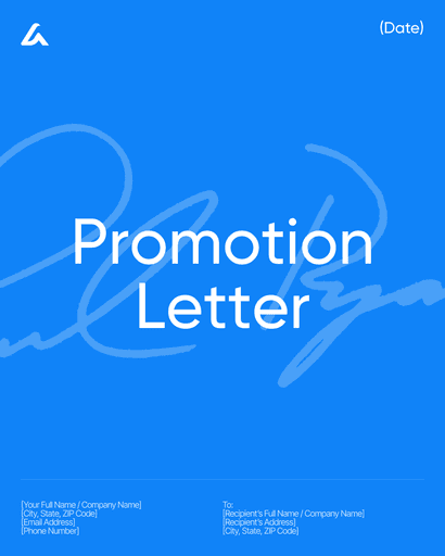 Promotion Letter