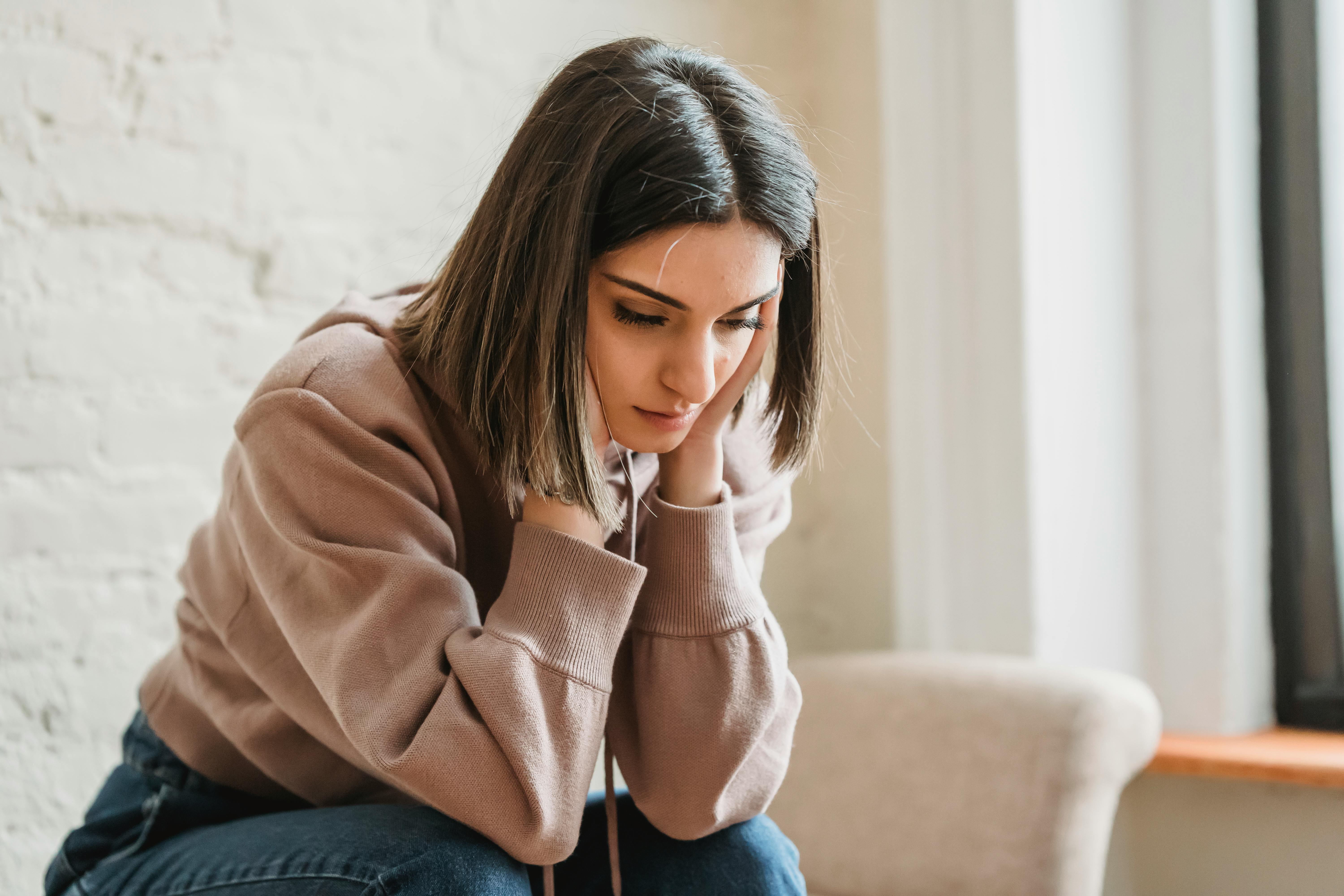 A woman feeling tired