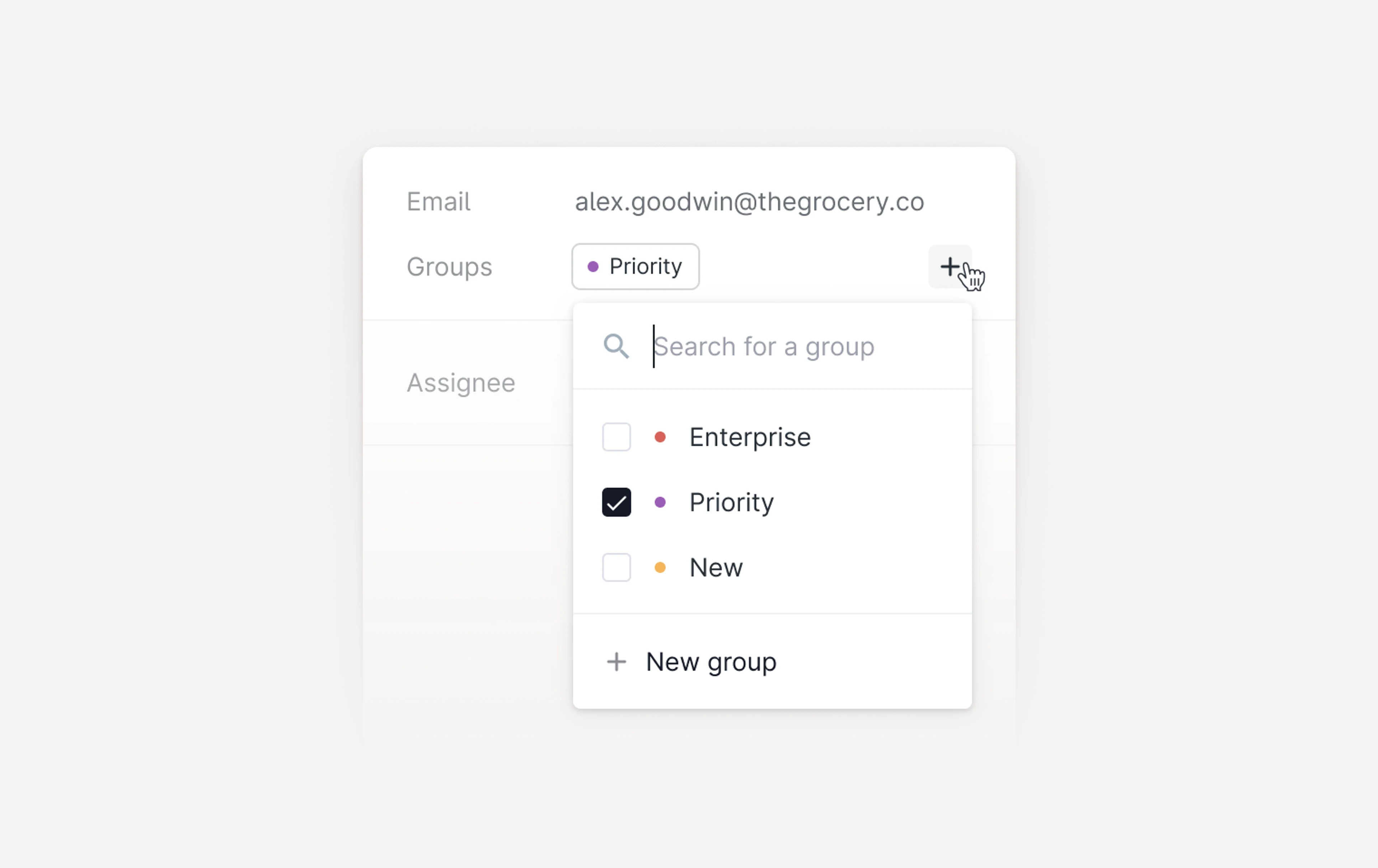 Image showing customer groups in Plain 