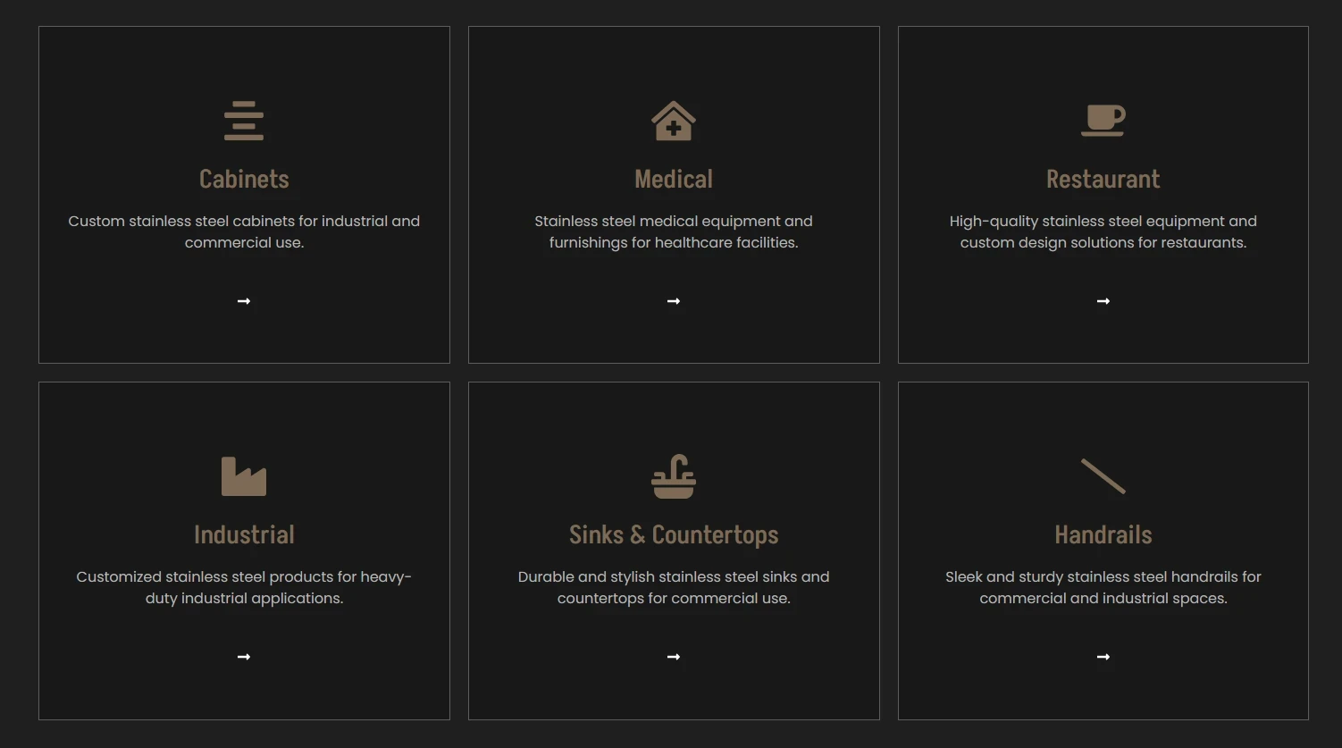 service listing for silver fern stainless