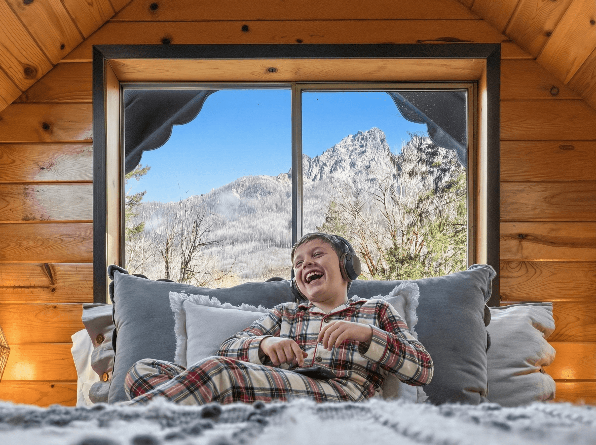 A serene fantasy portrait of a person with a butterfly wing and flower headdress