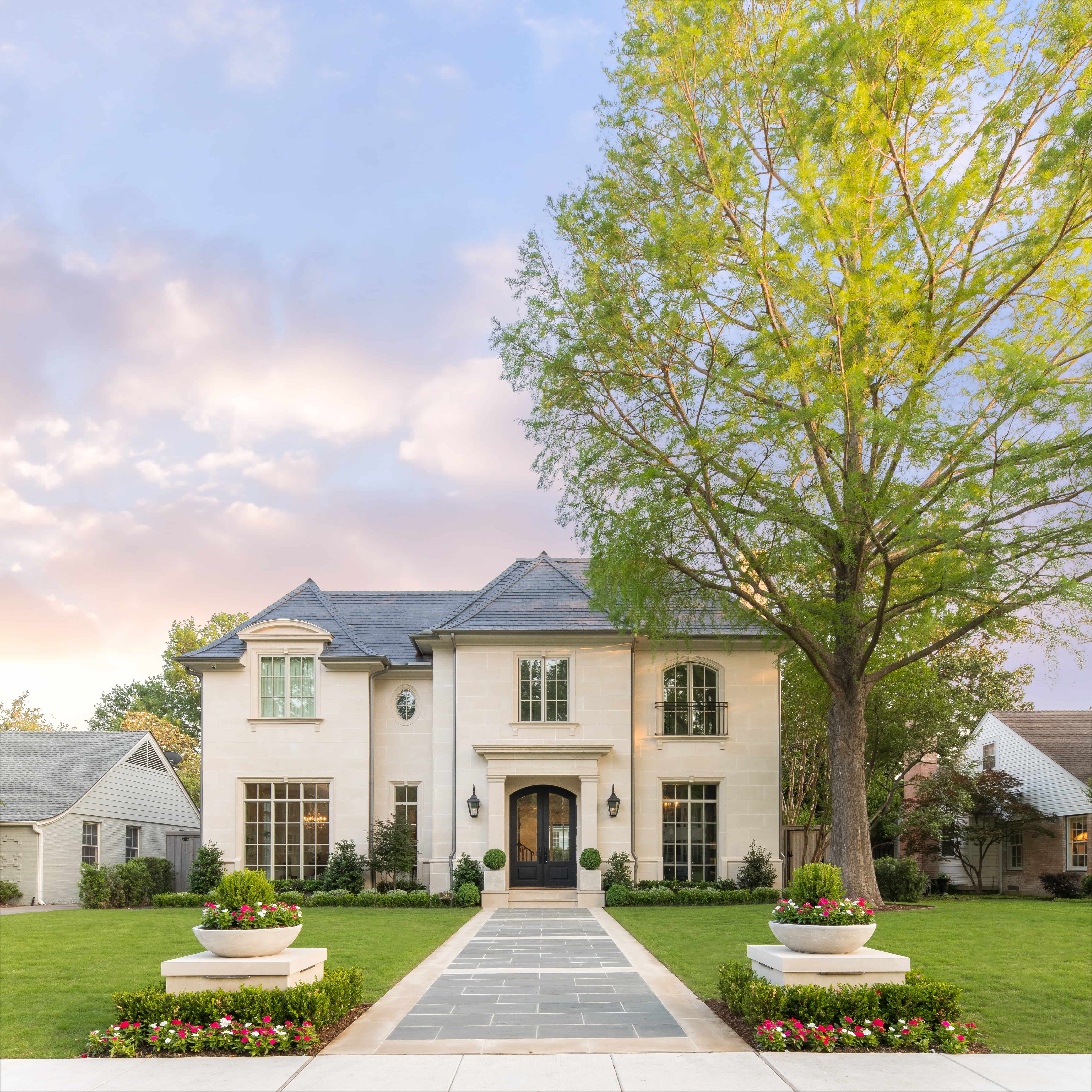 Lead walk and entry paving detail — Blount Designs front yard landscape plan