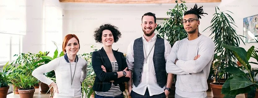 Irongates leadership team standing facing the camera