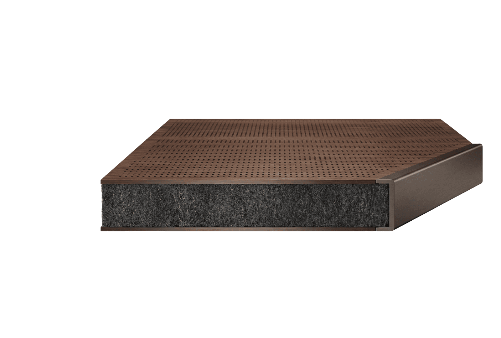 a part of the black headphone