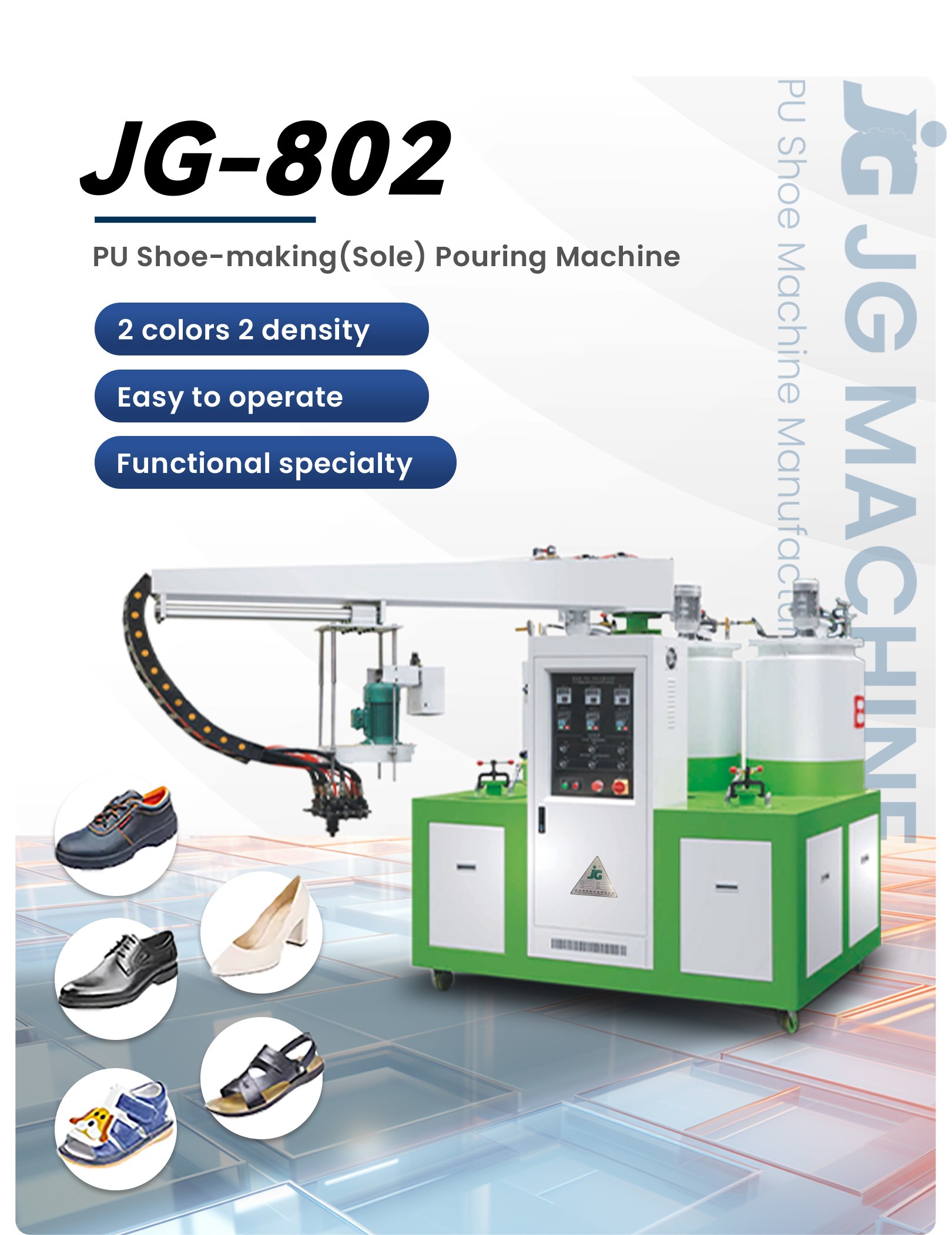 JG-802 machine workshop full view