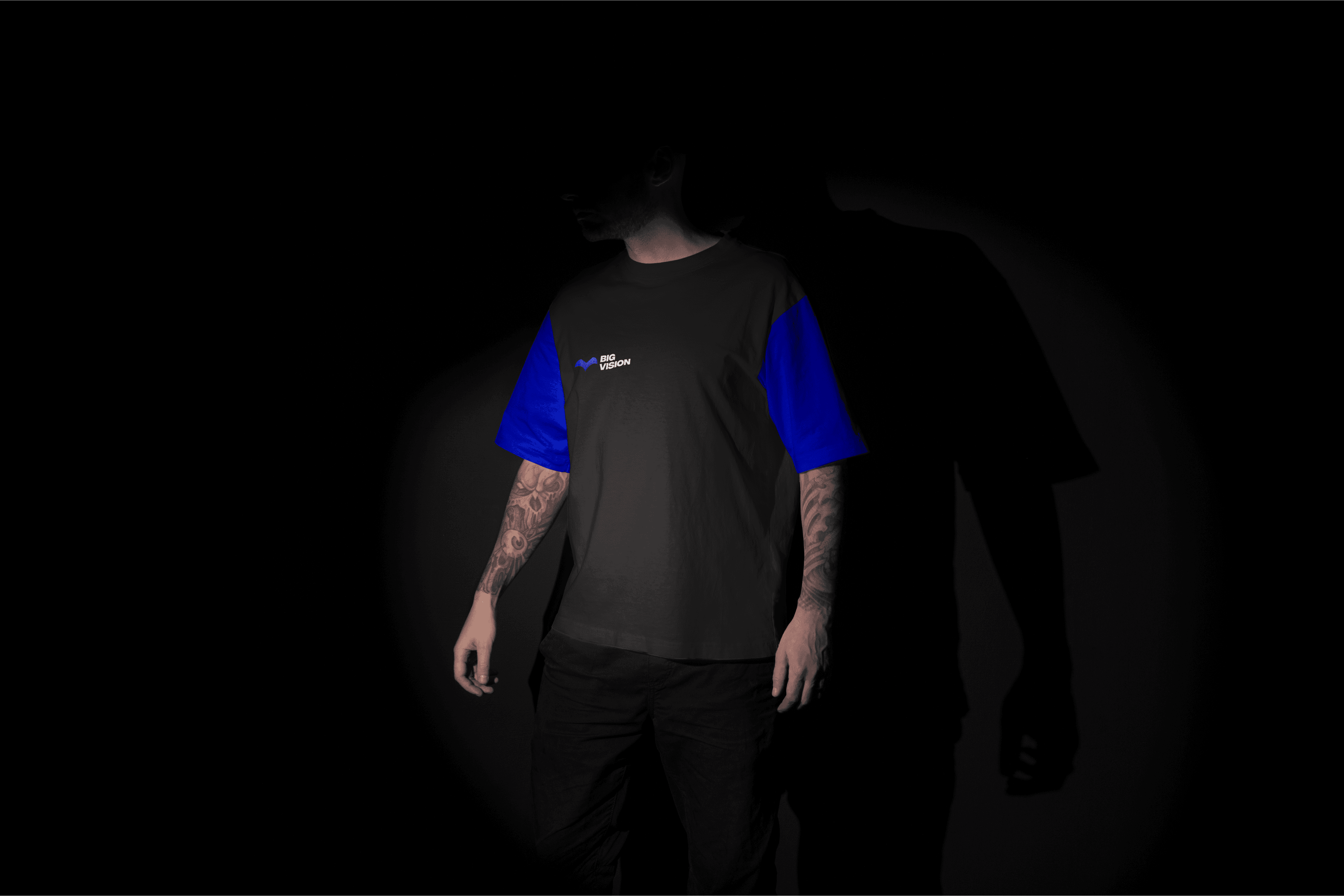 Black and white wave