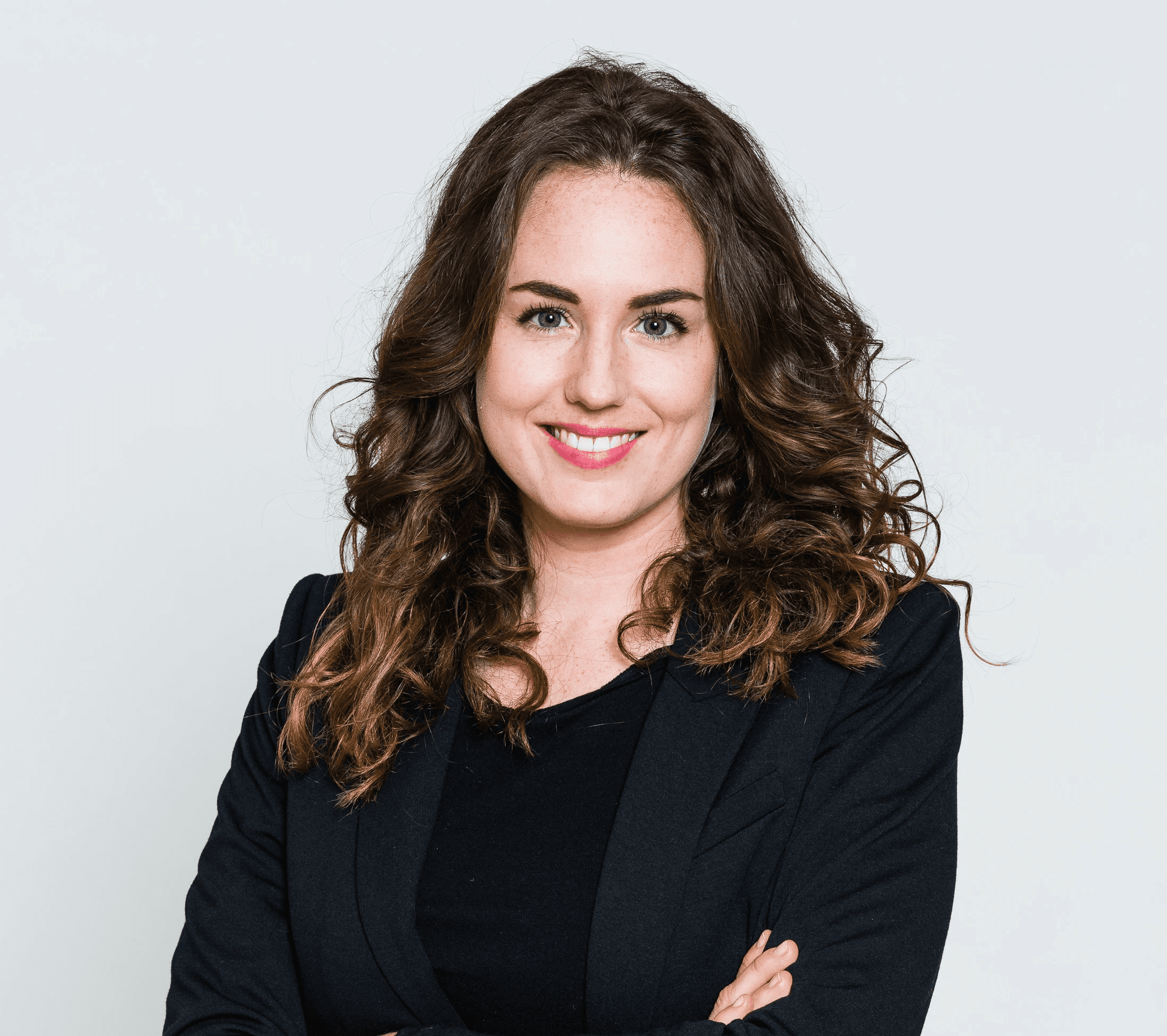Woman smiling in an office