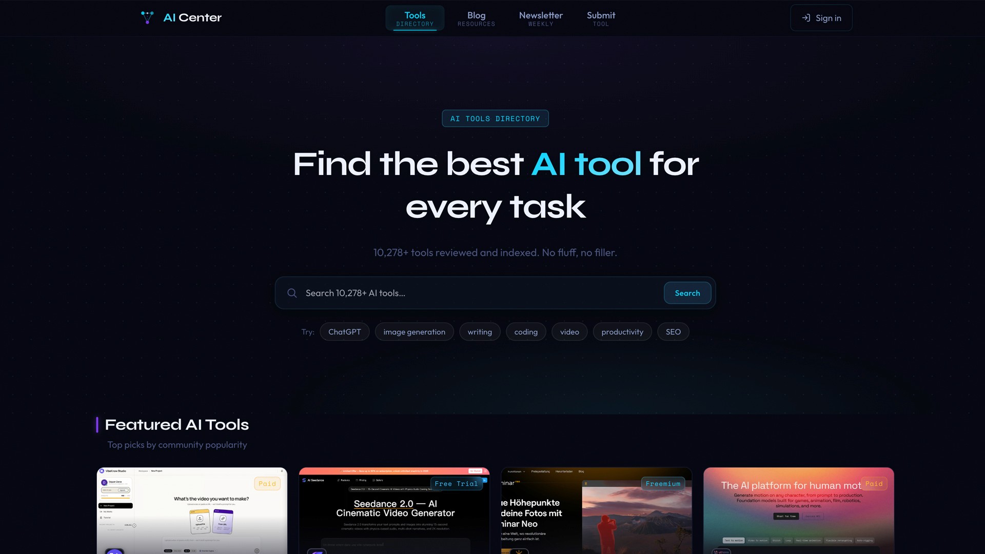ai center directory