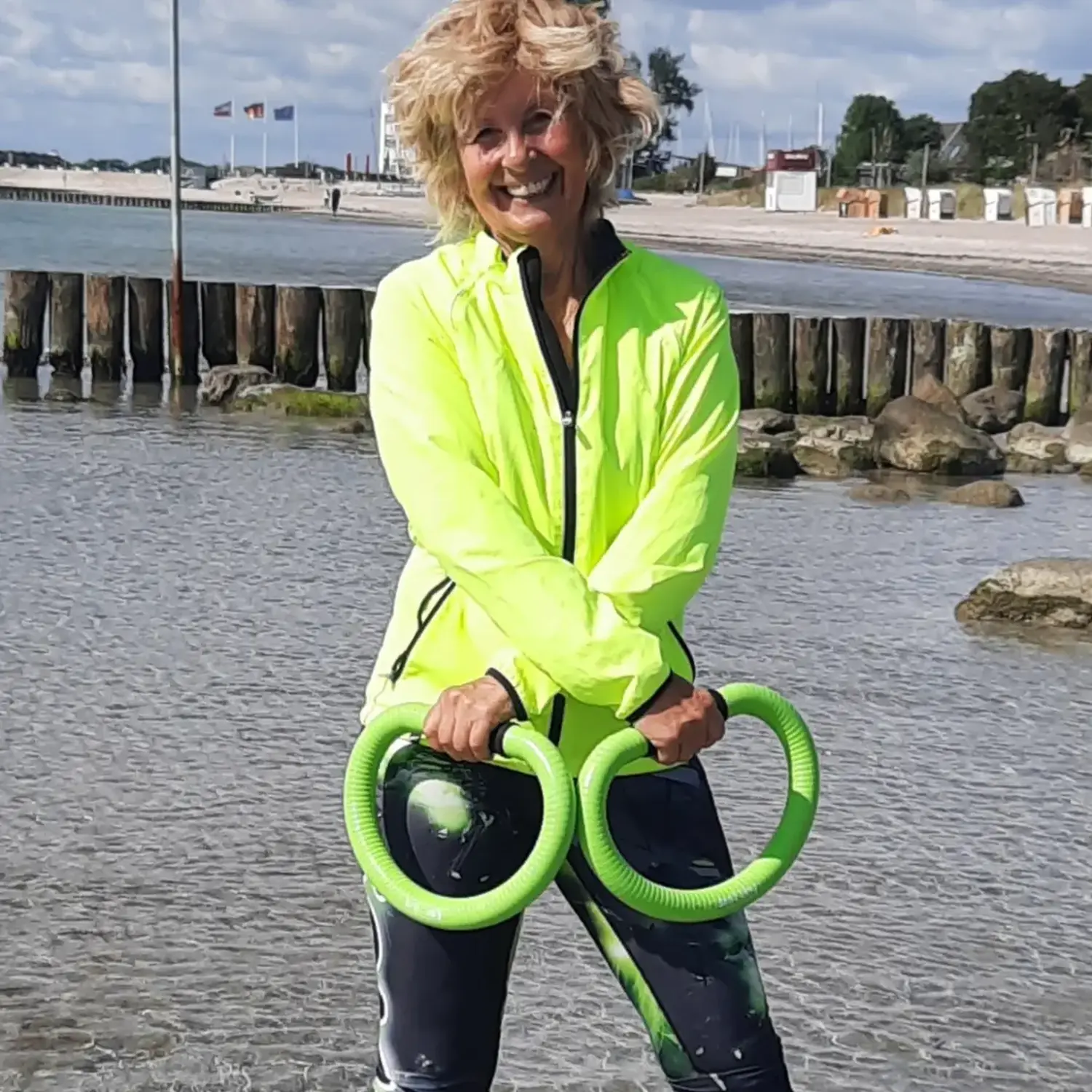 Heike draußen beim Sport machen