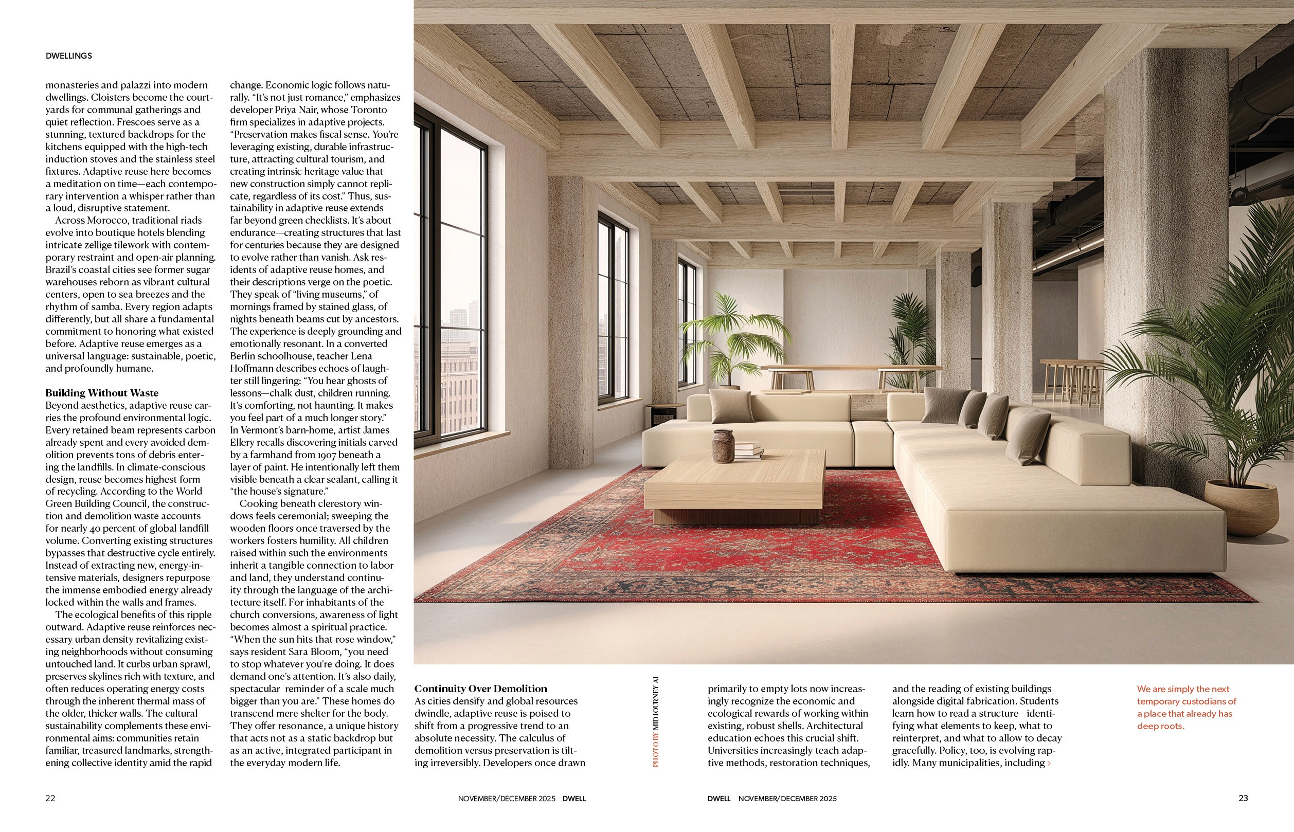 Dwell spread design