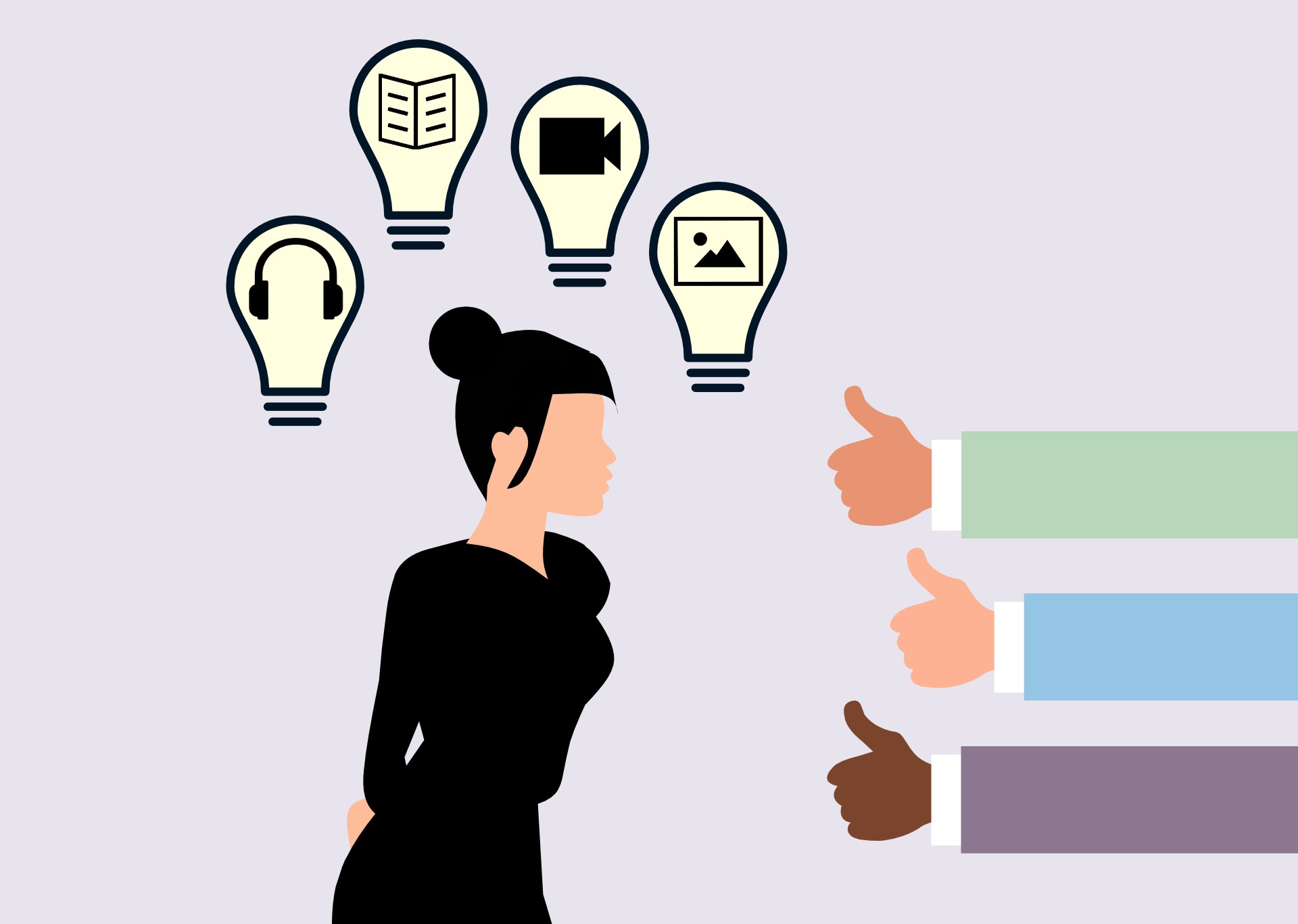 Thumbs up to content ideas