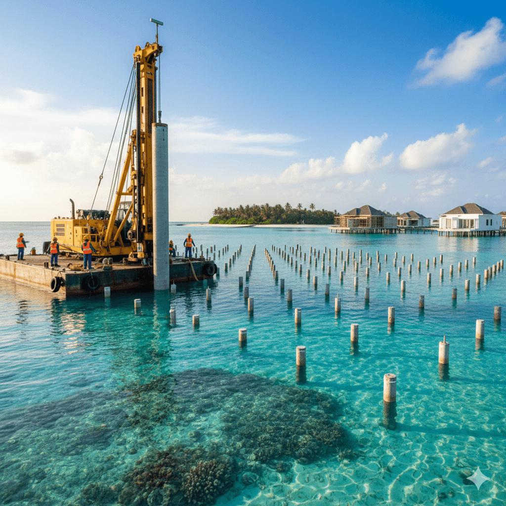 low angle photography of cranes on top of building