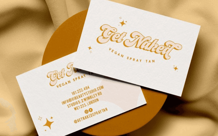white space business card