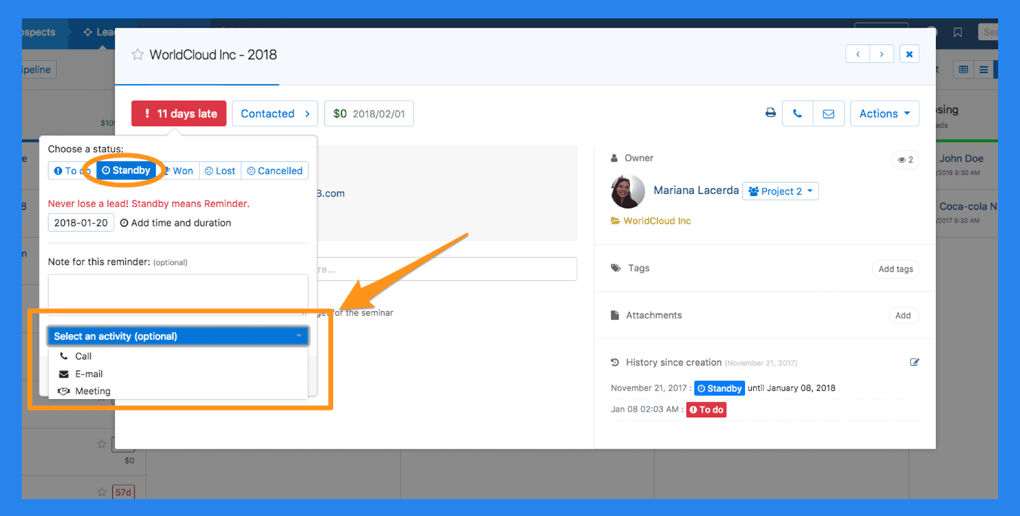 Key Features of noCRM.io: Activity & Task Management