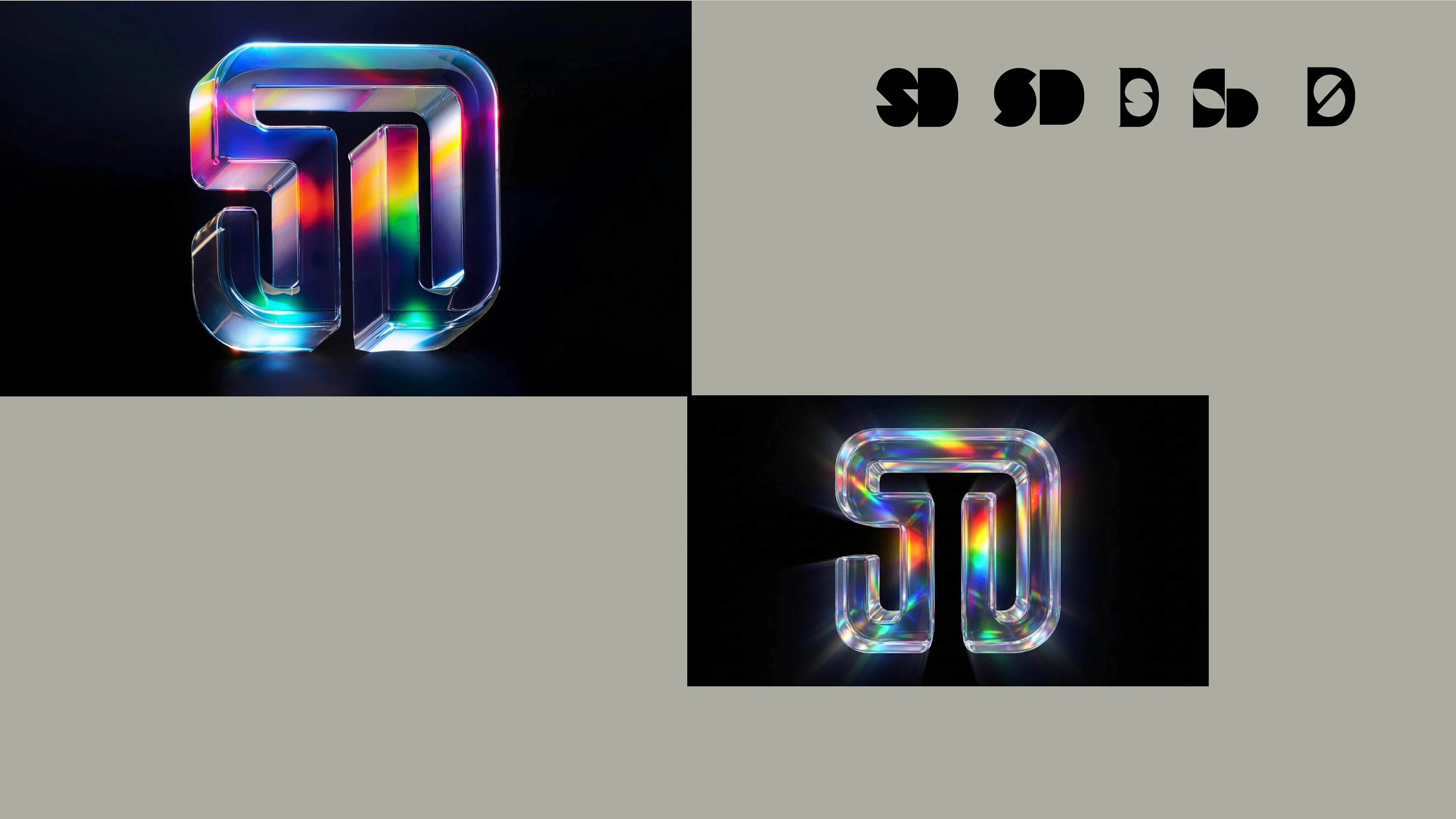 Monograms and glass renders using ai