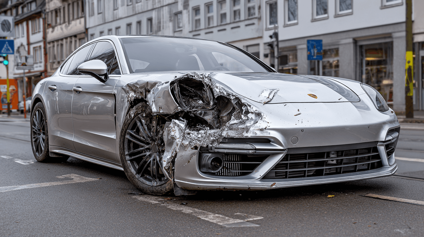 verunfallter Porsche