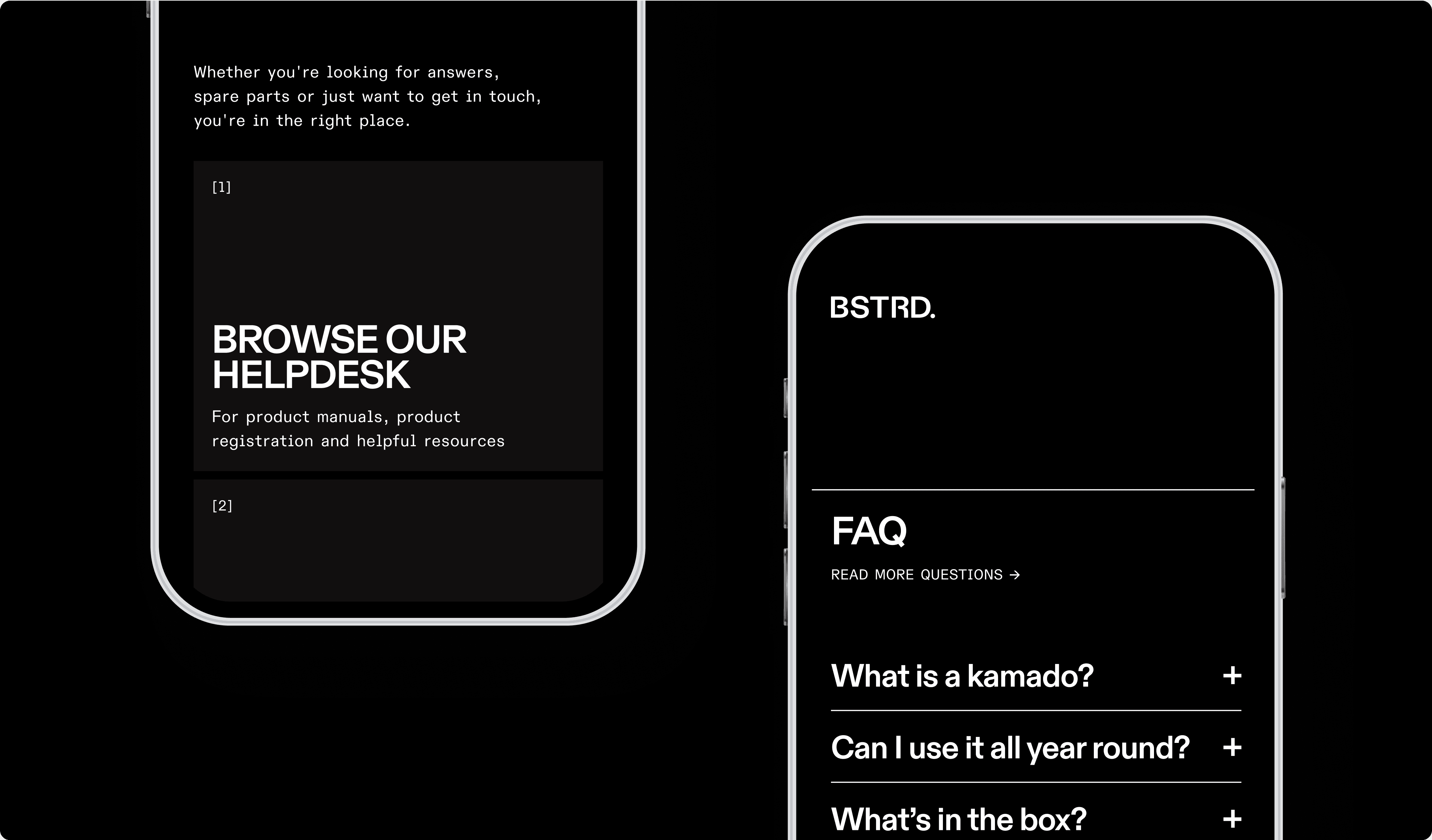 bstrd UI detail overvieuw by analogue agancy