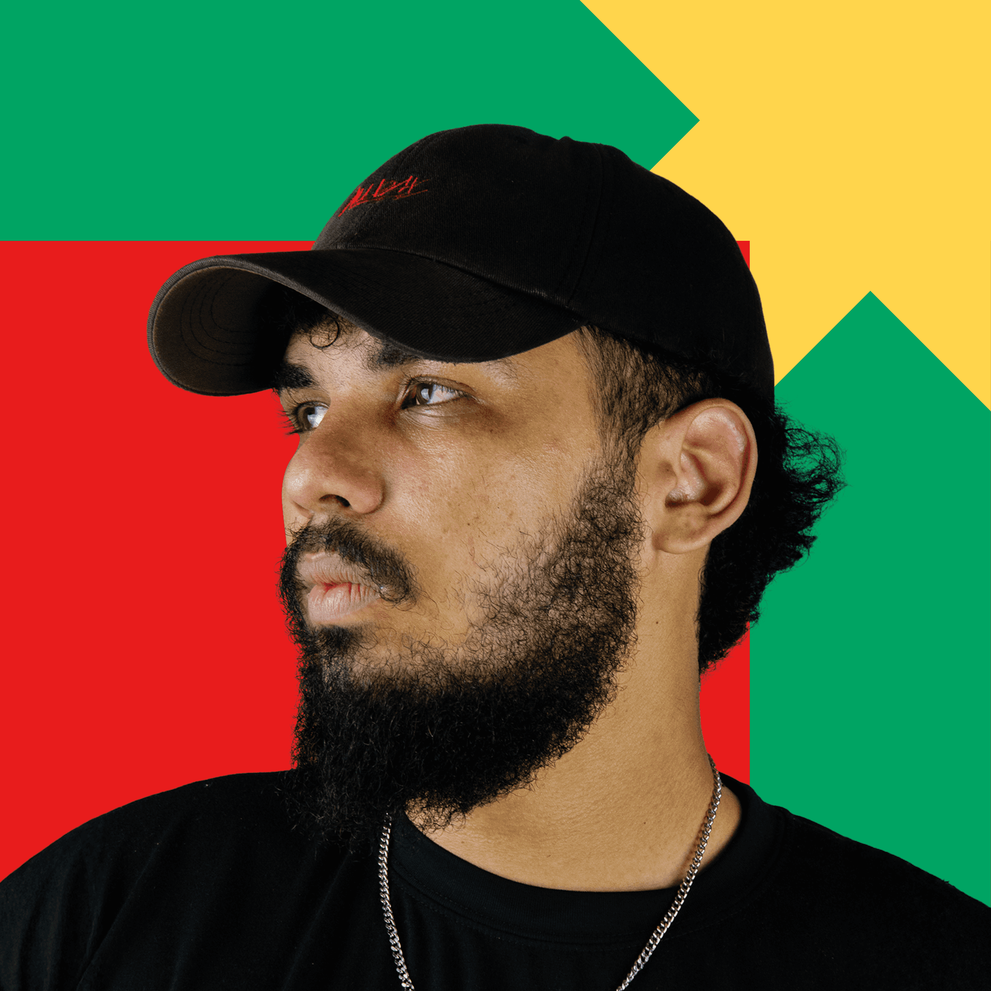 A person in a winter coat and furry hat walking along a snow-covered path through a forest of frosted trees.