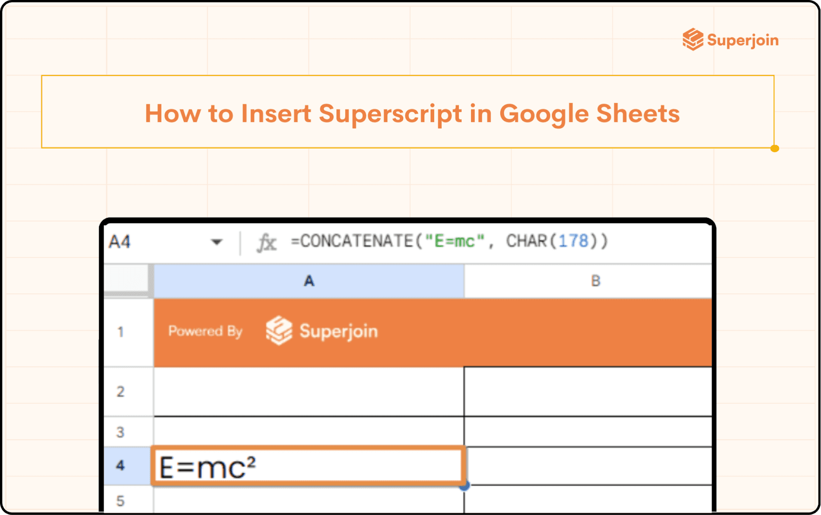 How to Insert Superscript in Google Sheets