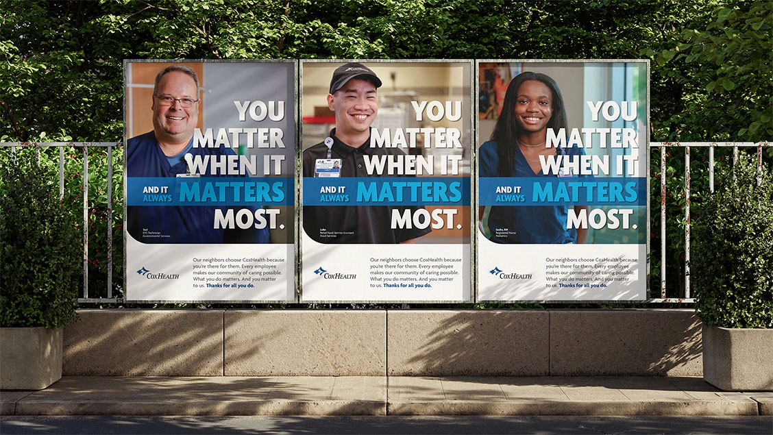 WTADS client Cox Health outdoor transit campaign.