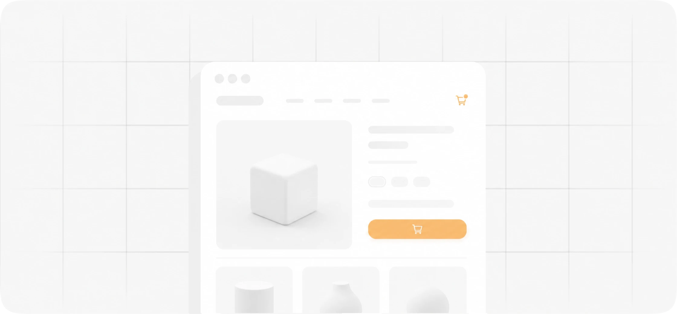 Ecommerce website design cover showing product discovery and checkout cues