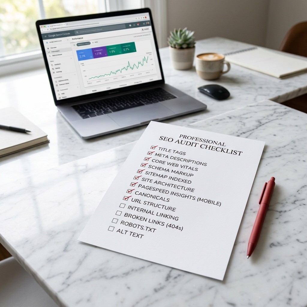 Comprehensive dental SEO audit checklist