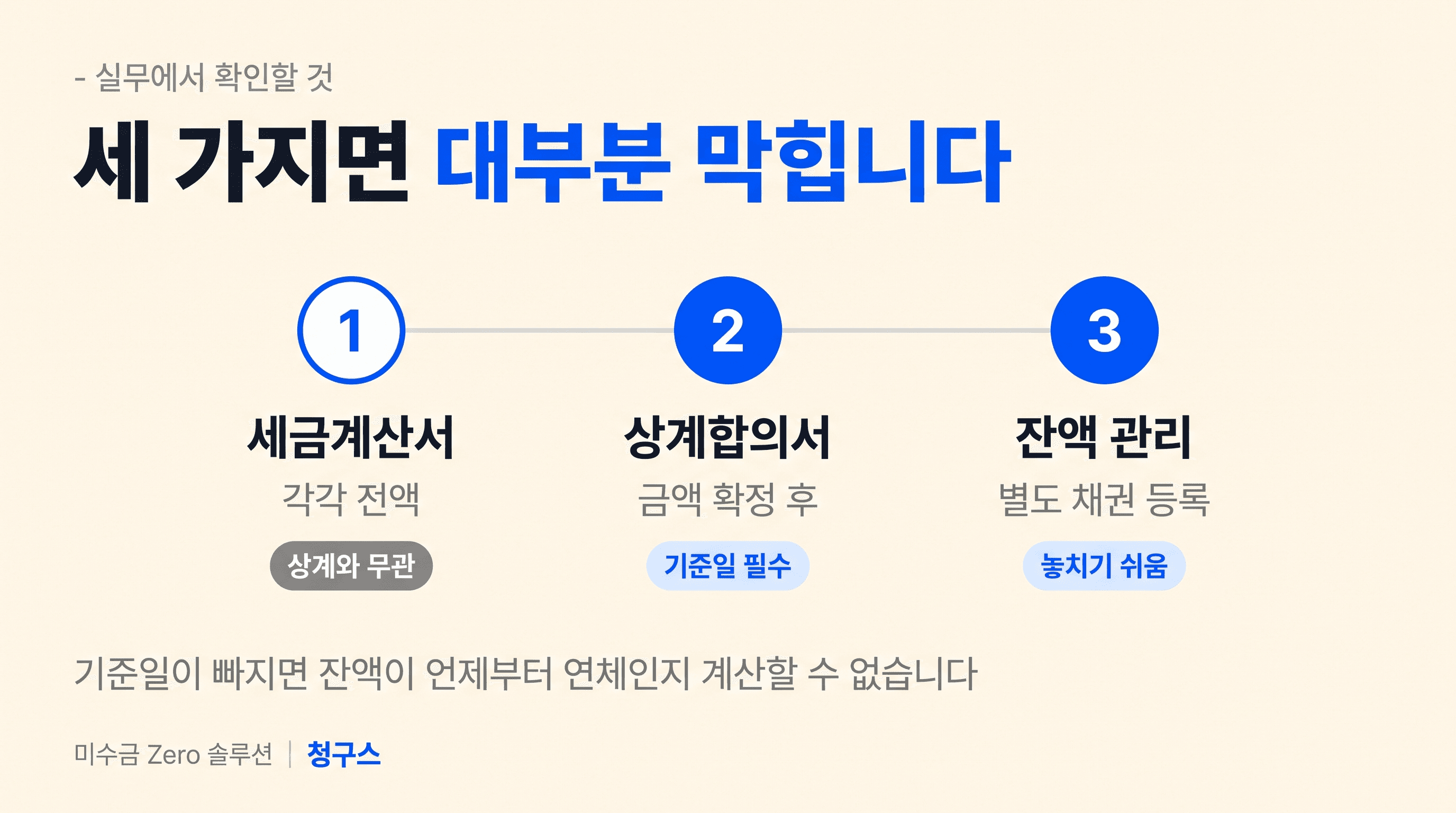 상계 후에 더 자주 생기는 문제