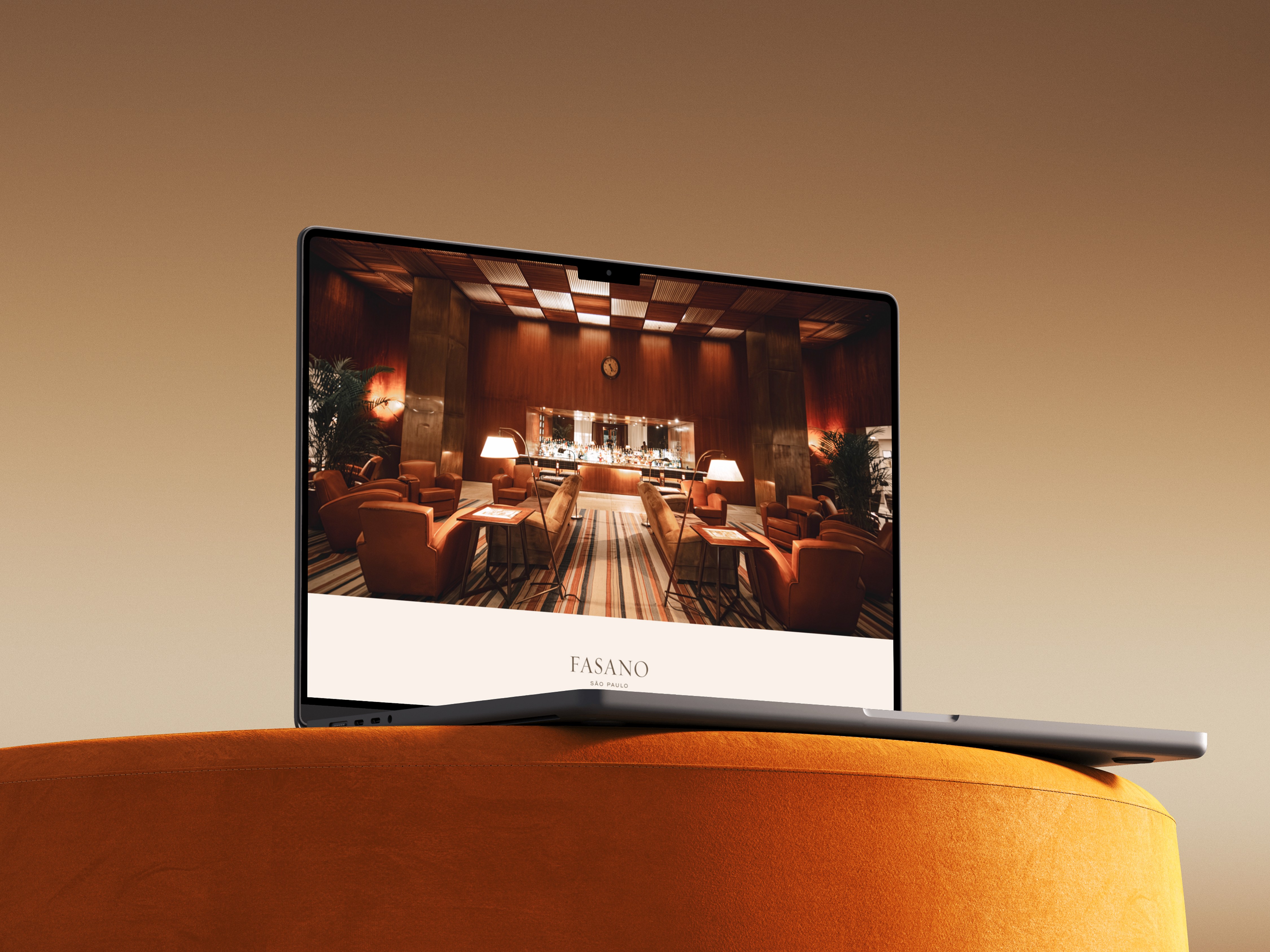 Sandro Rosa - Fasano institutional layout featuring refined grid, elegant typography and balanced composition in a premium style.