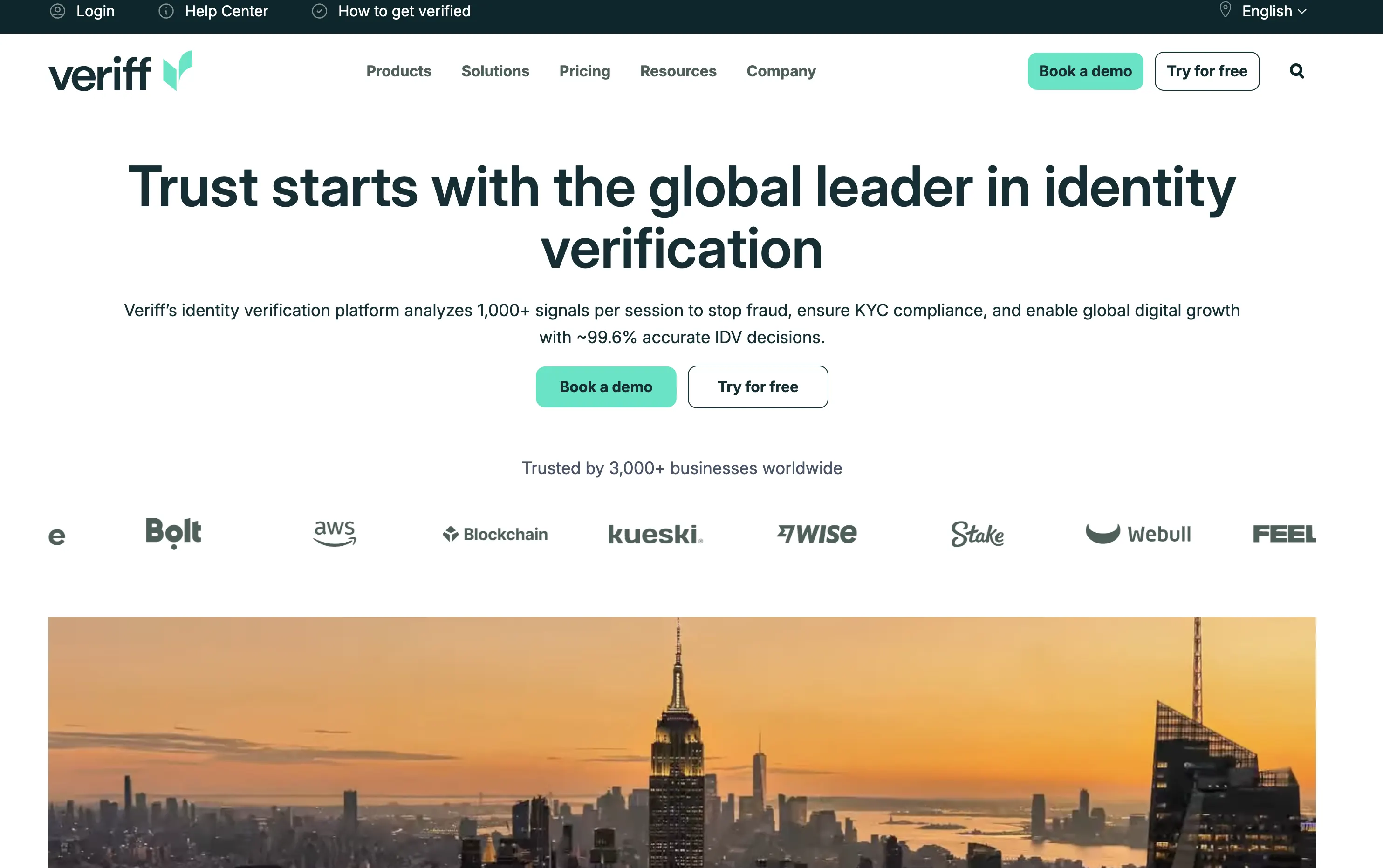 Veriff Homepage