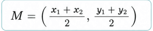 An image for the equation of the midpoint formula which is an importantn concept in Grade 10 Math