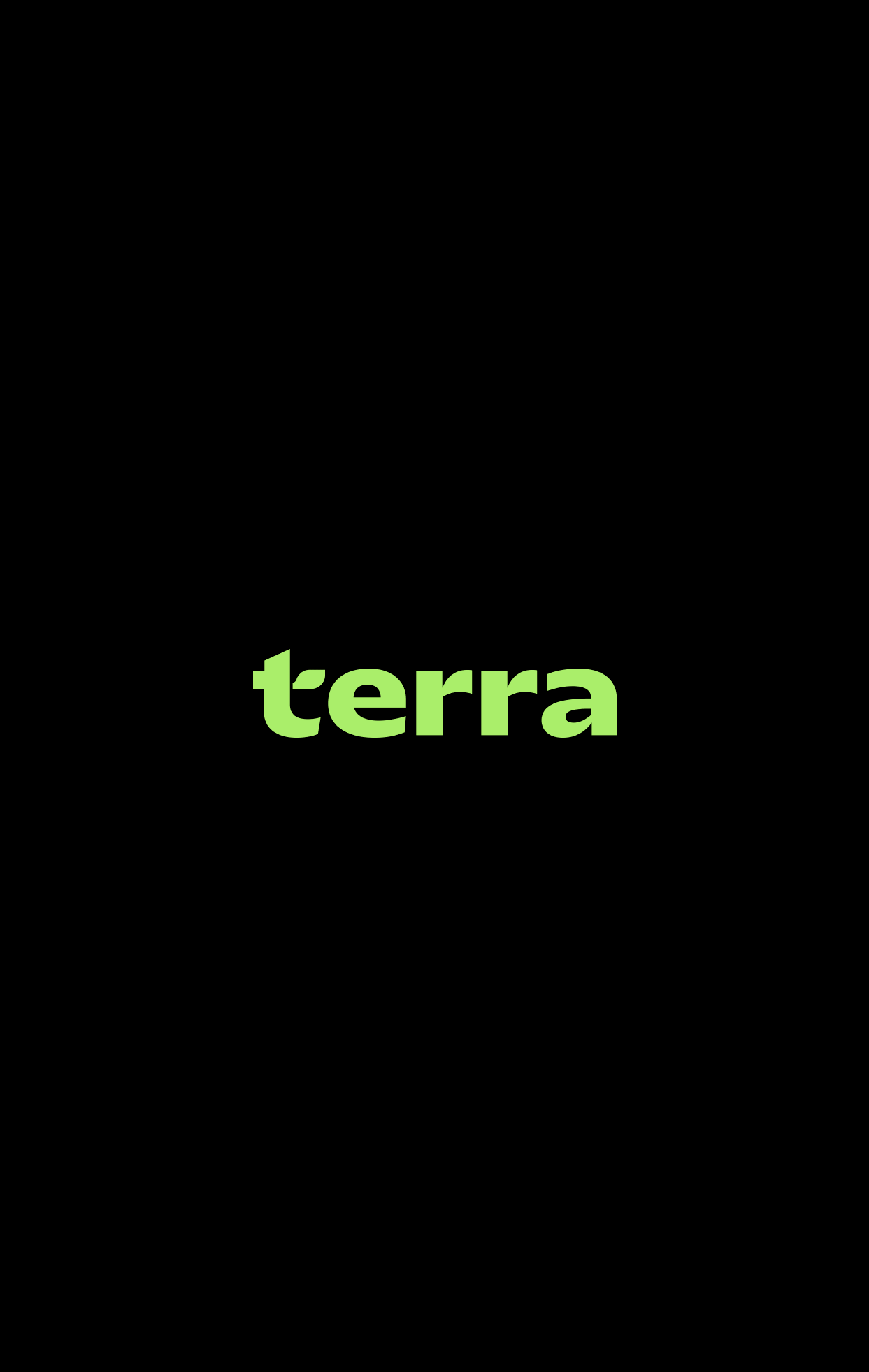 Terra fast-casual restaurant branding across storefront, packaging and digital touchpoints