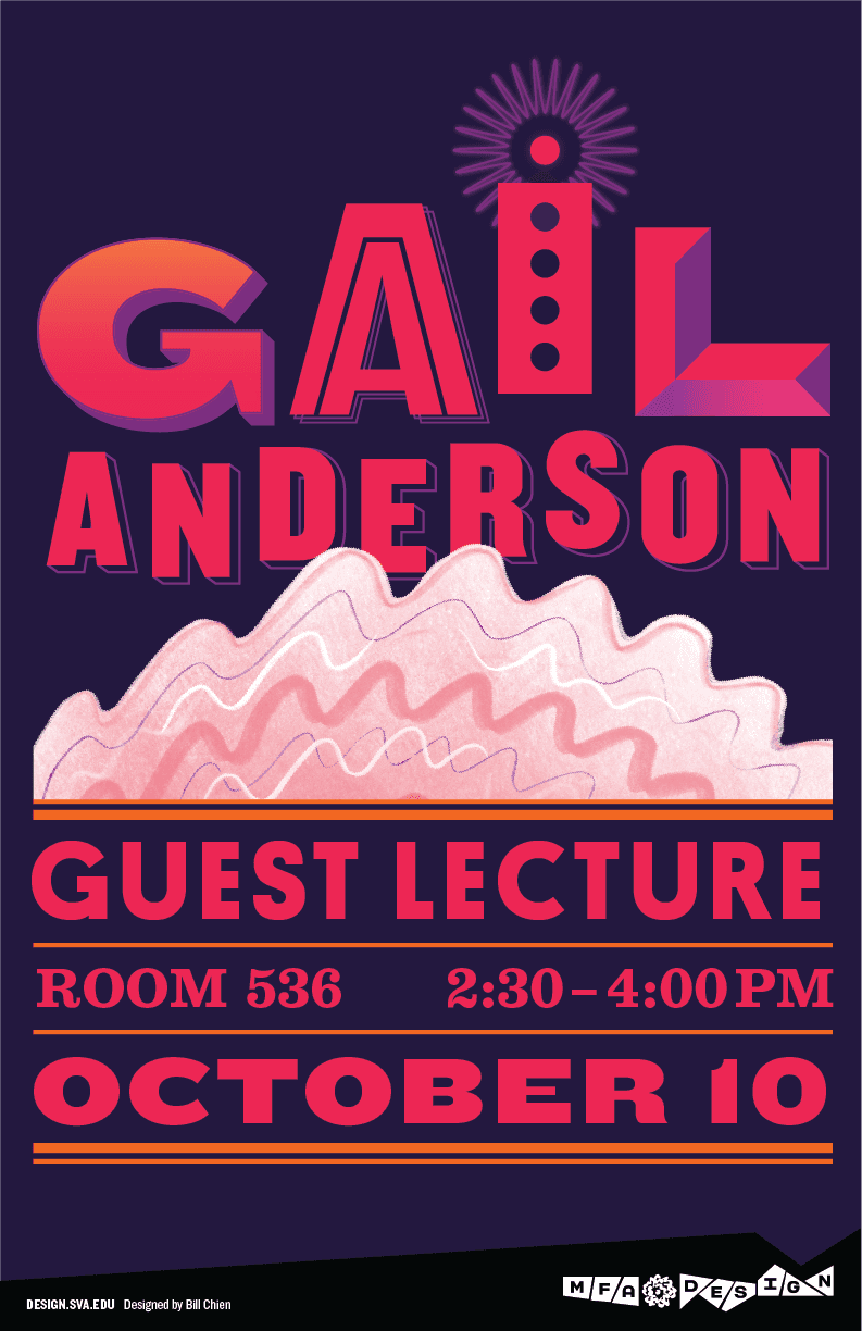 Gail Anderson lecture poster