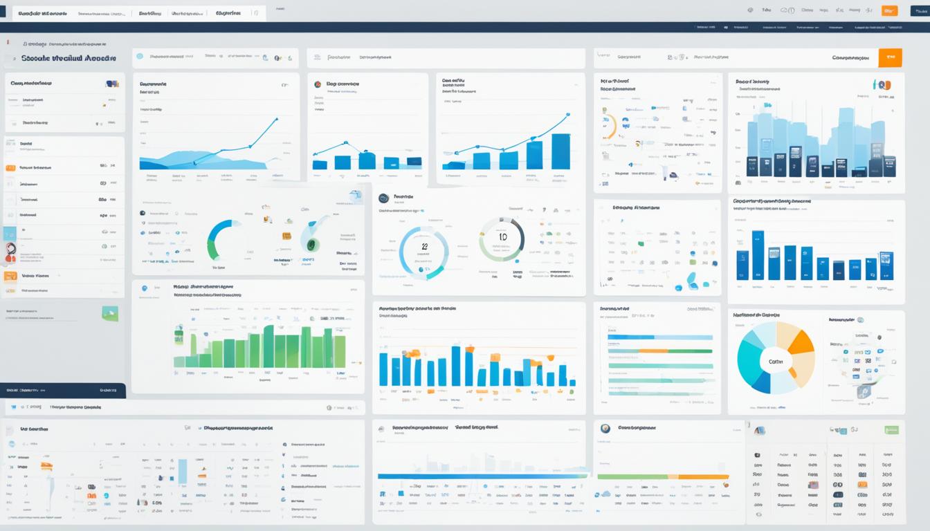 A clean and organized dashboard displaying different social media metrics with Hootsuite's brand colors as the background. Each metric is represented by a simple icon or graph, making it easy to understand at a glance. There is a calendar view with highlighted days showing peak engagement times. The overall design is professional and modern, perfect for any social media manager looking for comprehensive analytics.