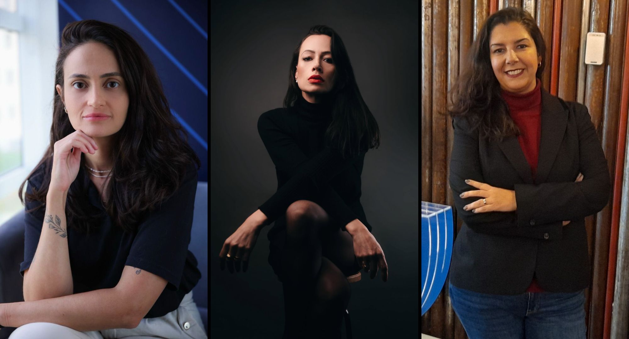 Ariane Marta, Adeise Marcondes e Marília Cardoso