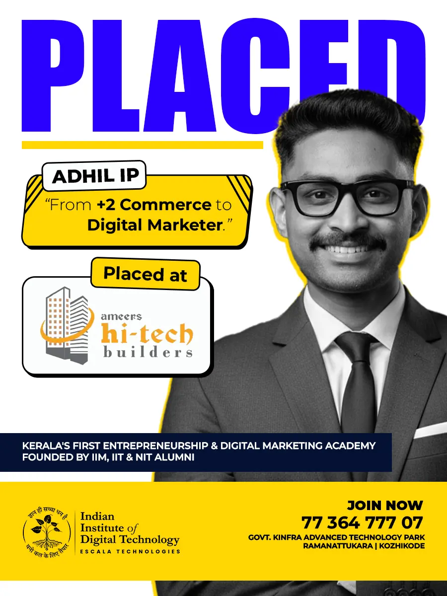 Success story of student placed at Glenearth Constructions from our academy Institute of Digital Technology Escala Technologies.