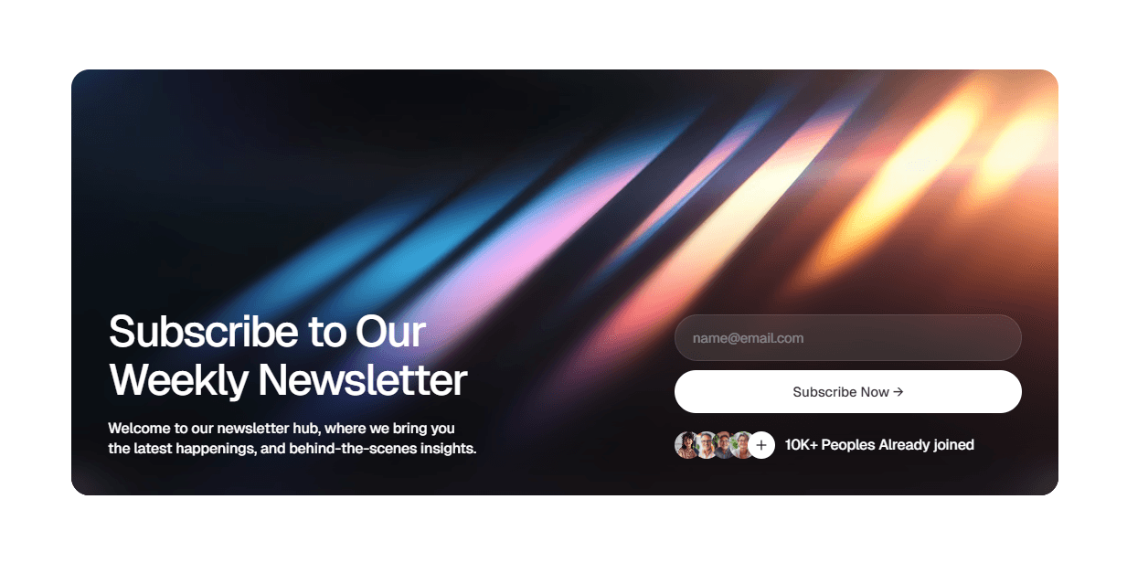 Framer Newsletter Section Component