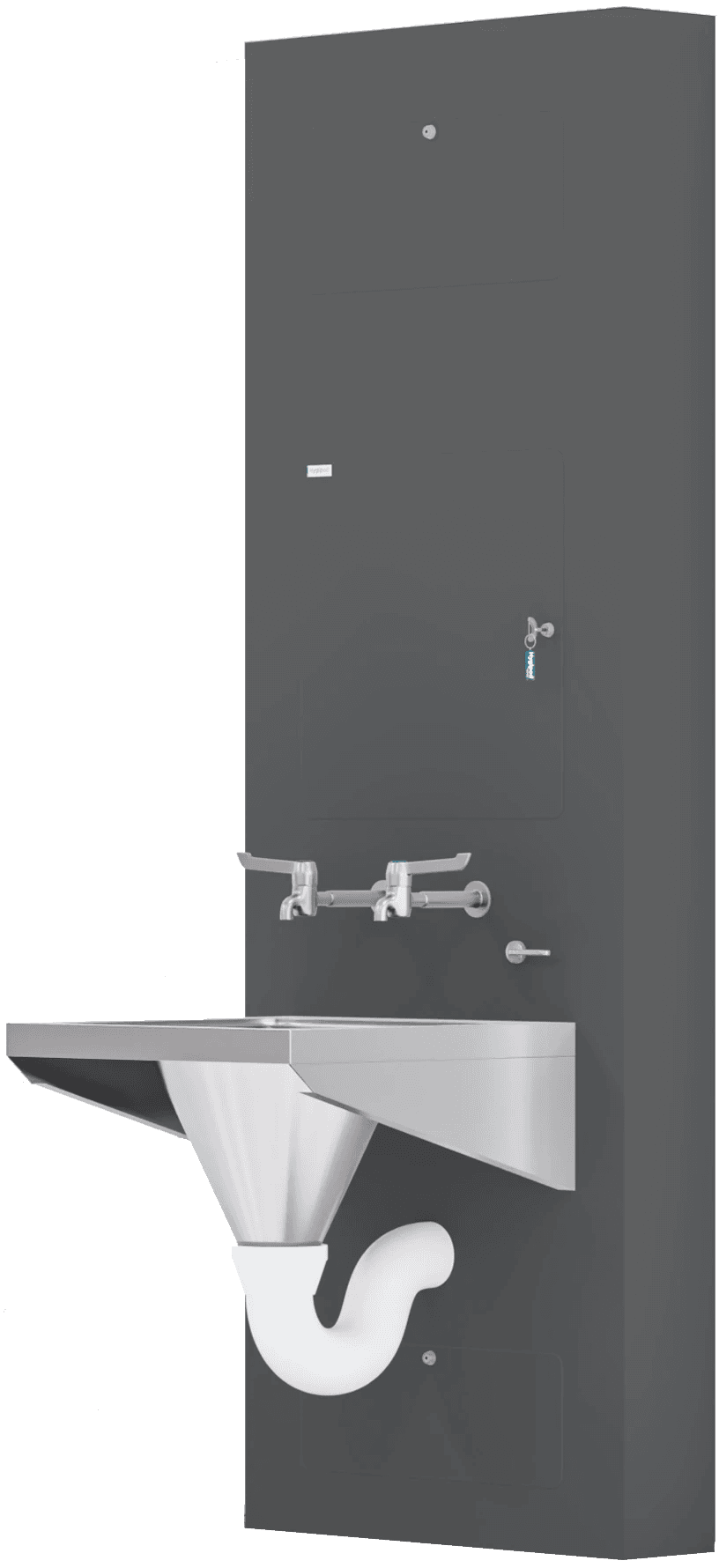 Up to ceiling integrated plumbing system 