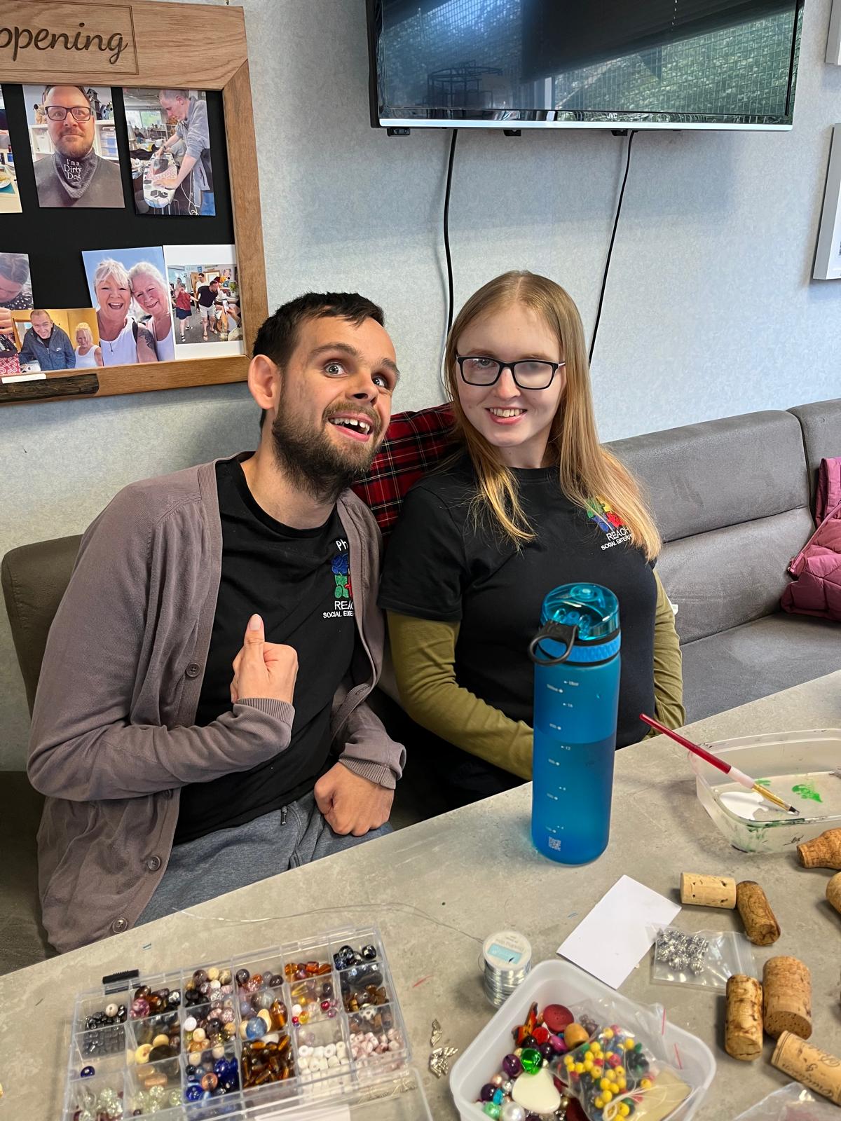 Man with surfing with paddle