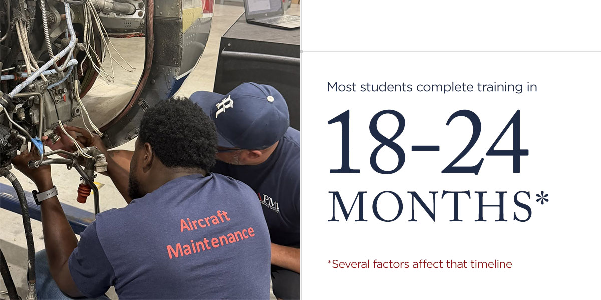 Most students complete training in 18-24 months.