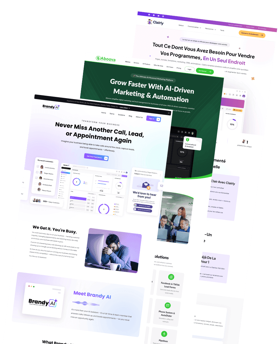 High-converting GHL SaaS website template built for GoHighLevel white label agency businesses | StackAura