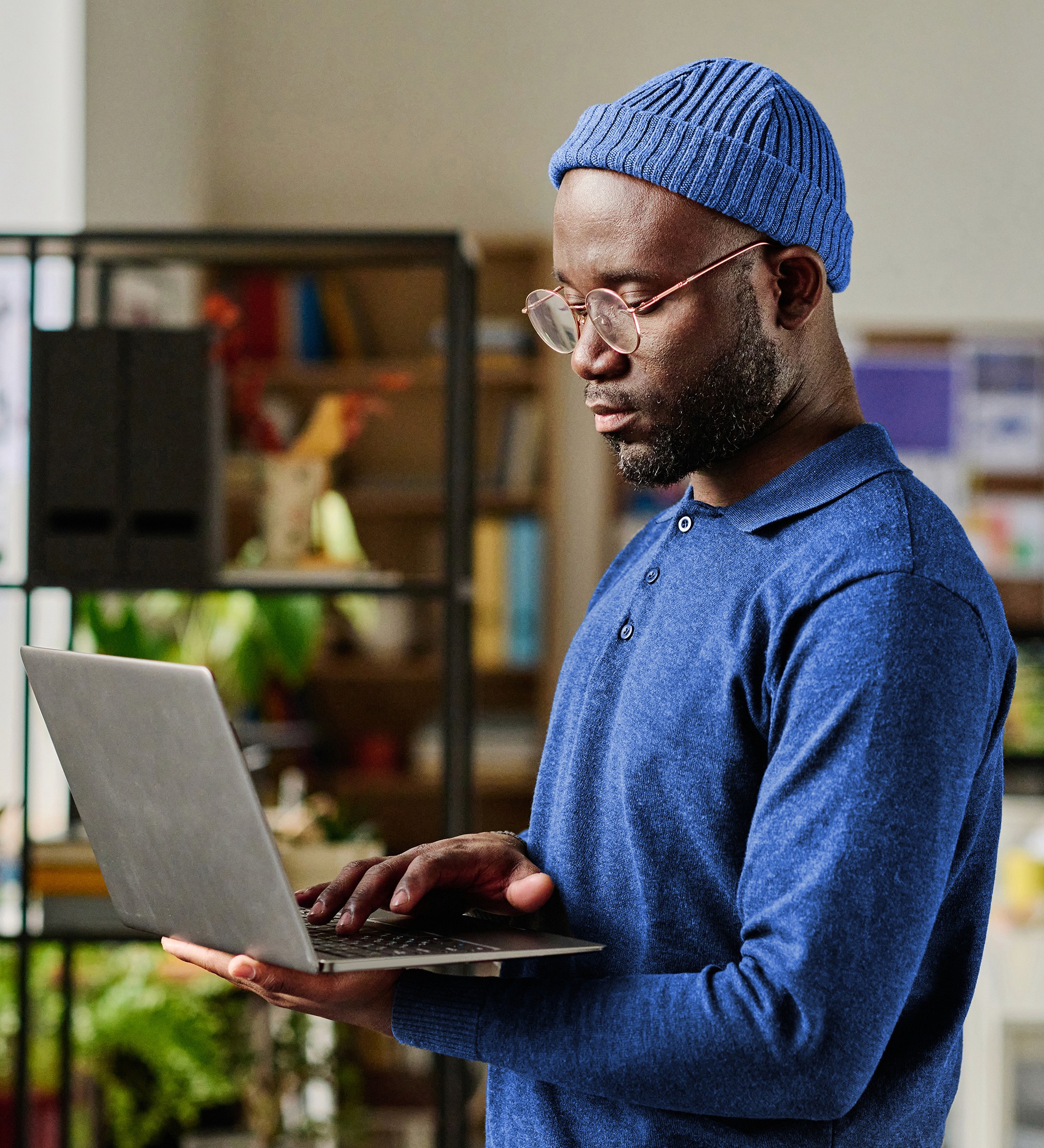 a person using a laptop