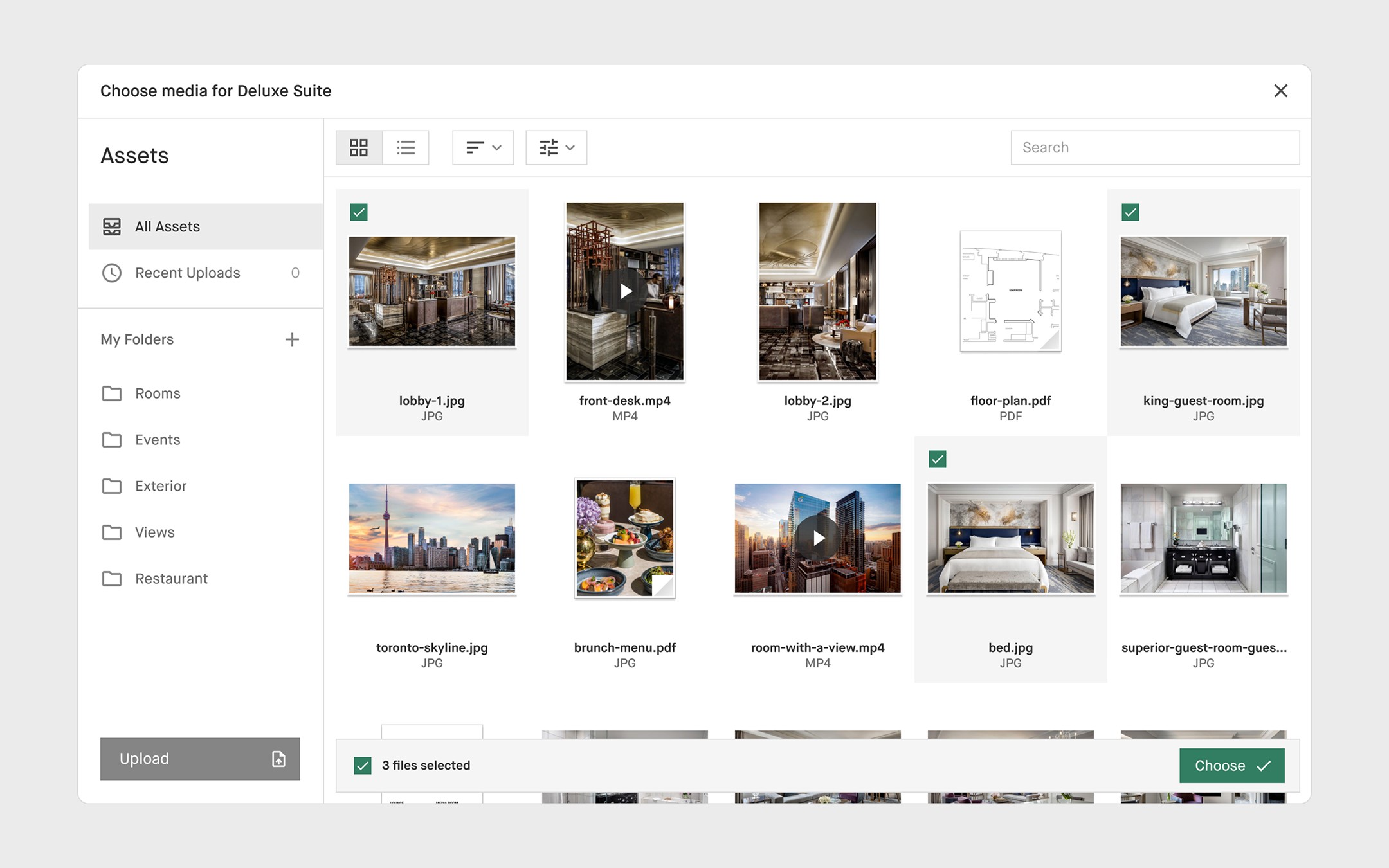 Assets - Select Media