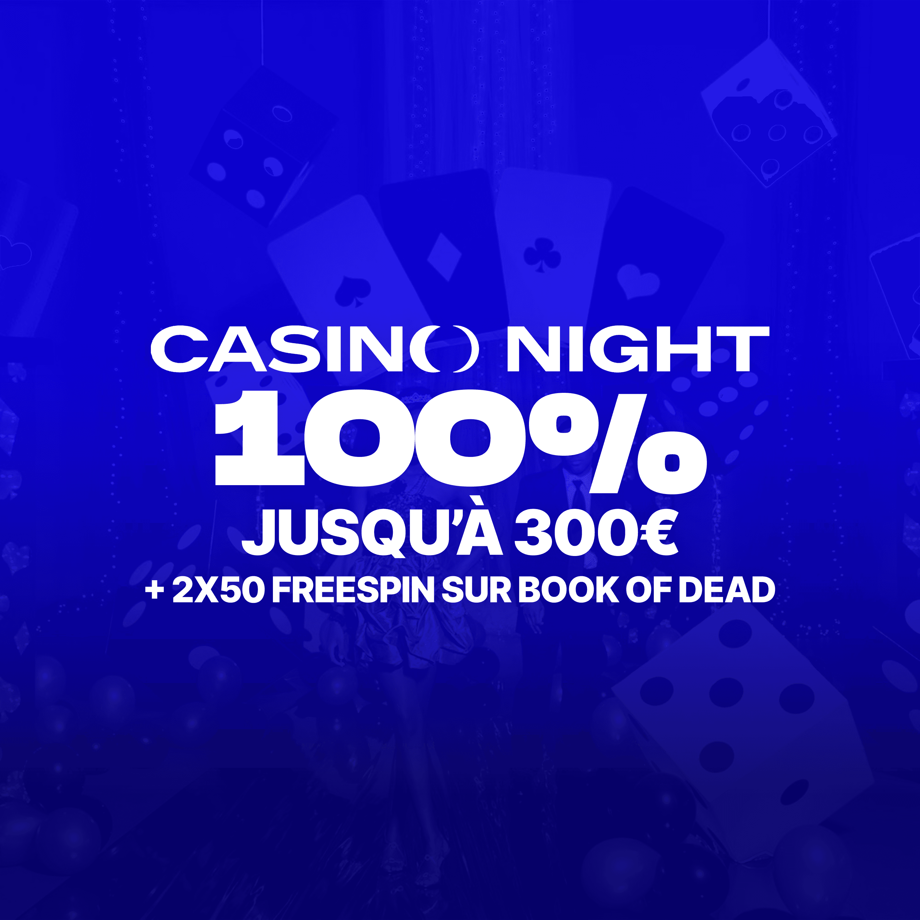 Offre Casino Night, 100% jusqu'à 300€ et 250 free spins sur Wild Hike.